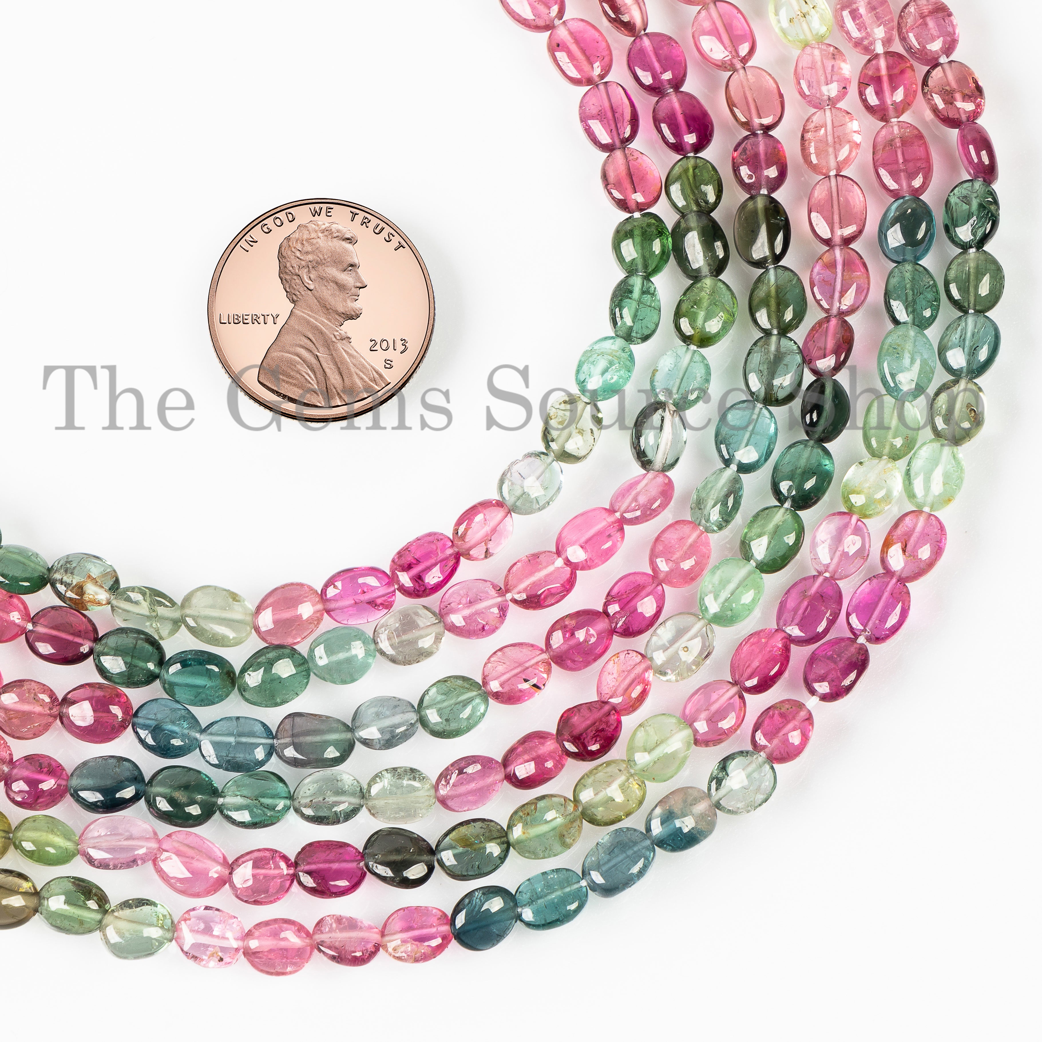Top Quality Multi Tourmaline Smooth Oval Shape Beads, Natural Multi Tourmaline Wholesale Beads