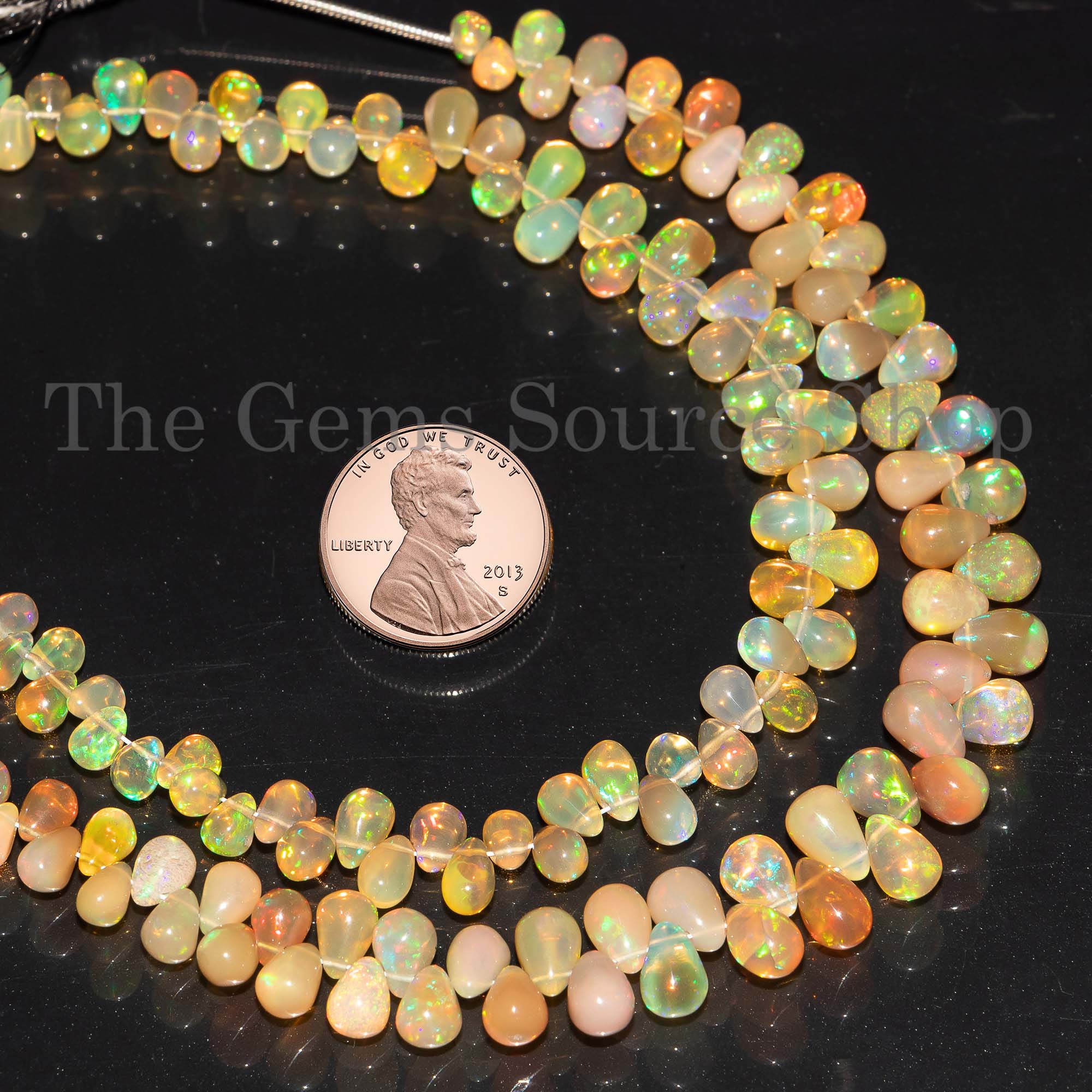 Natural Tear Drop Beads