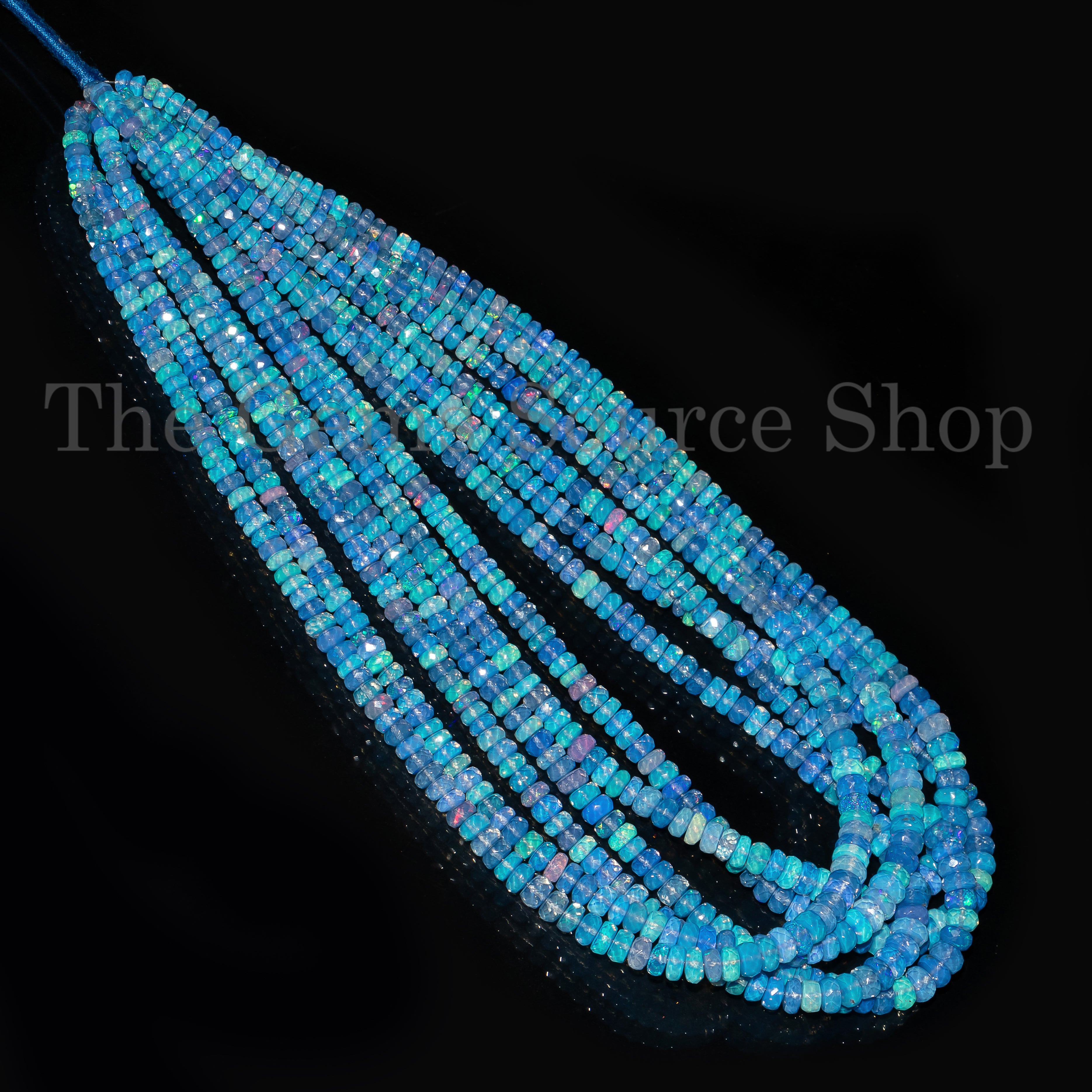 Lavender Opal Faceted Rondelle Beads, Lavender Opal Jewelry Making Beads, Wholesale Gemstone Beads