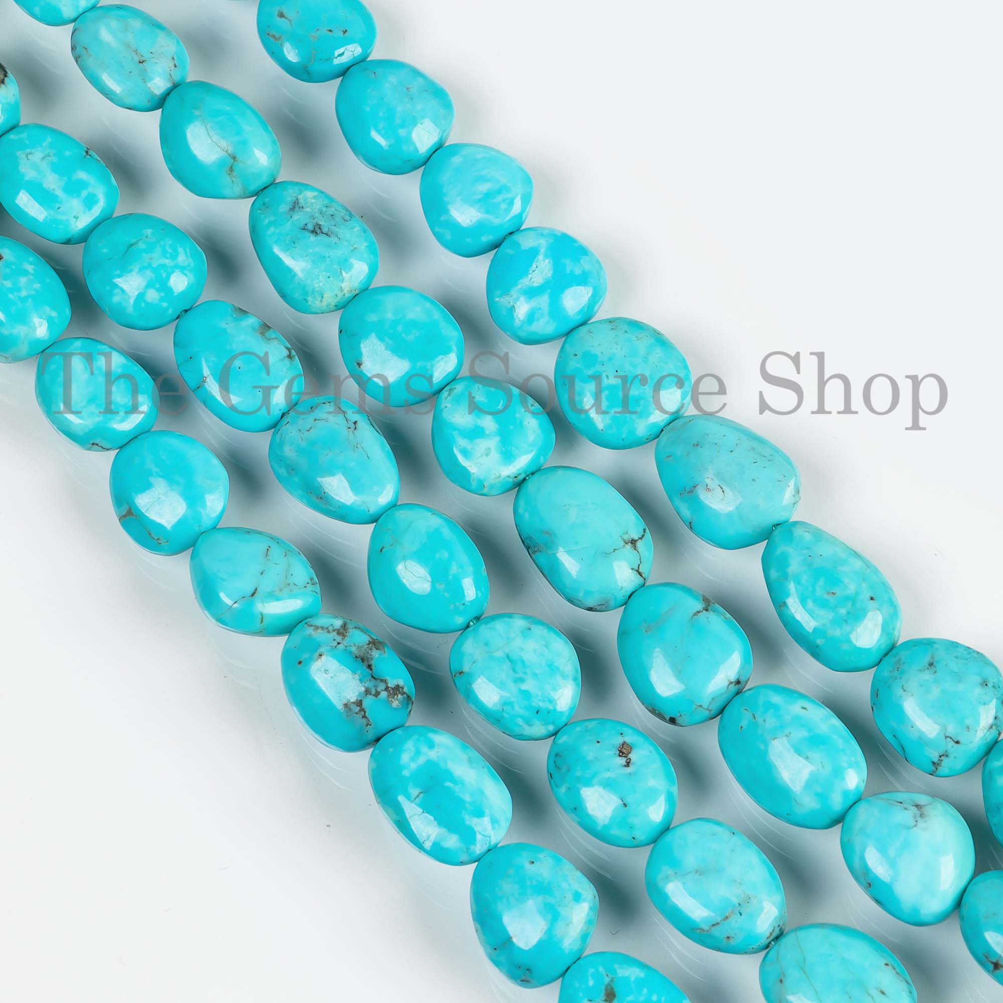 9x11-12x16mm Turquoise Smooth Nugget Beads, Turquoise Wholesale Beads, Turquoise Gemstone Beads, Fancy Nugget Beads For Jewelry