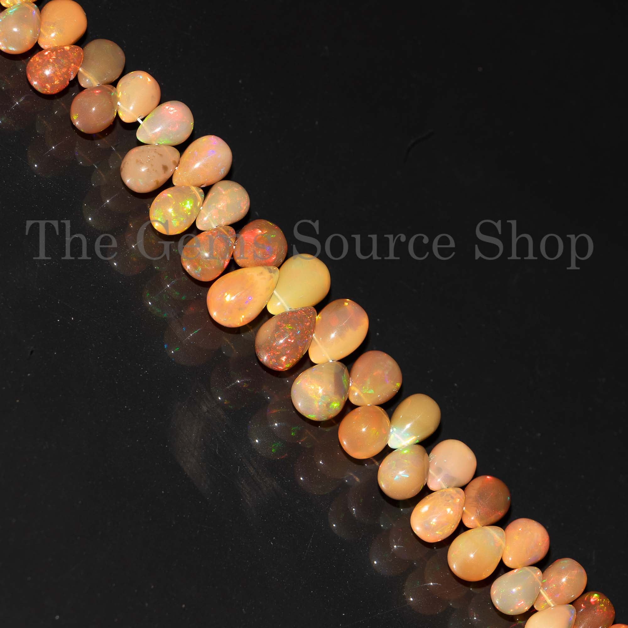 Ethiopian Opal Beads, Ethiopian Opal Drop Shape Beads, Ethiopian Opal Smooth Beads, Ethiopian Opal Gemstone Beads