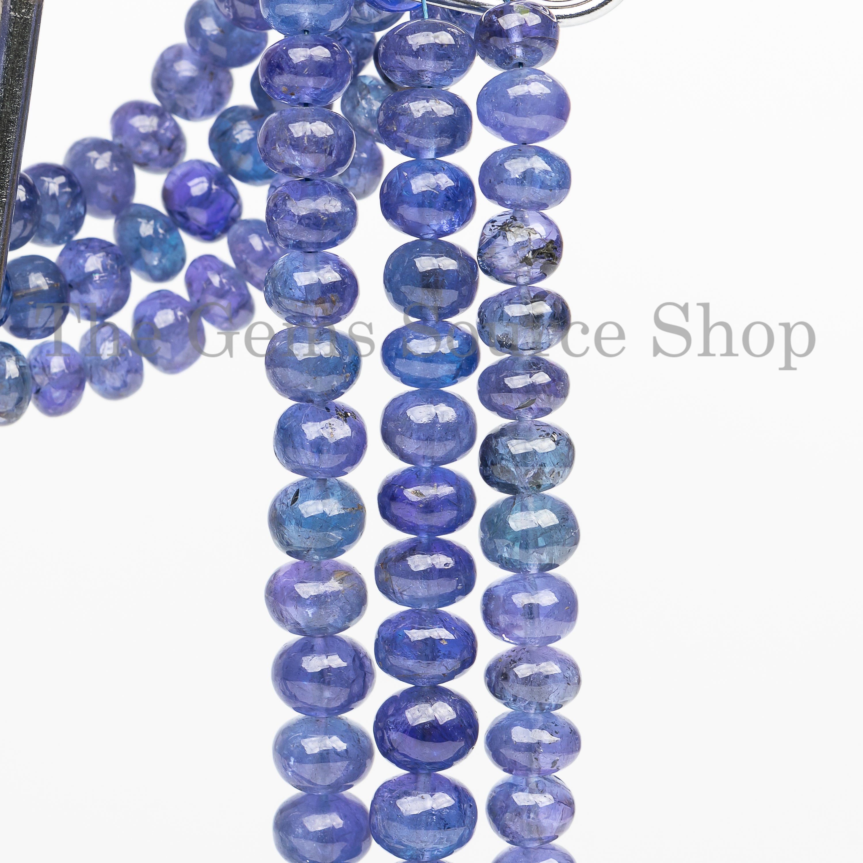Natural Tanzanite Beads, Tanzanite Smooth Beads, Tanzanite Rondelle Beads, Gemstone Beads