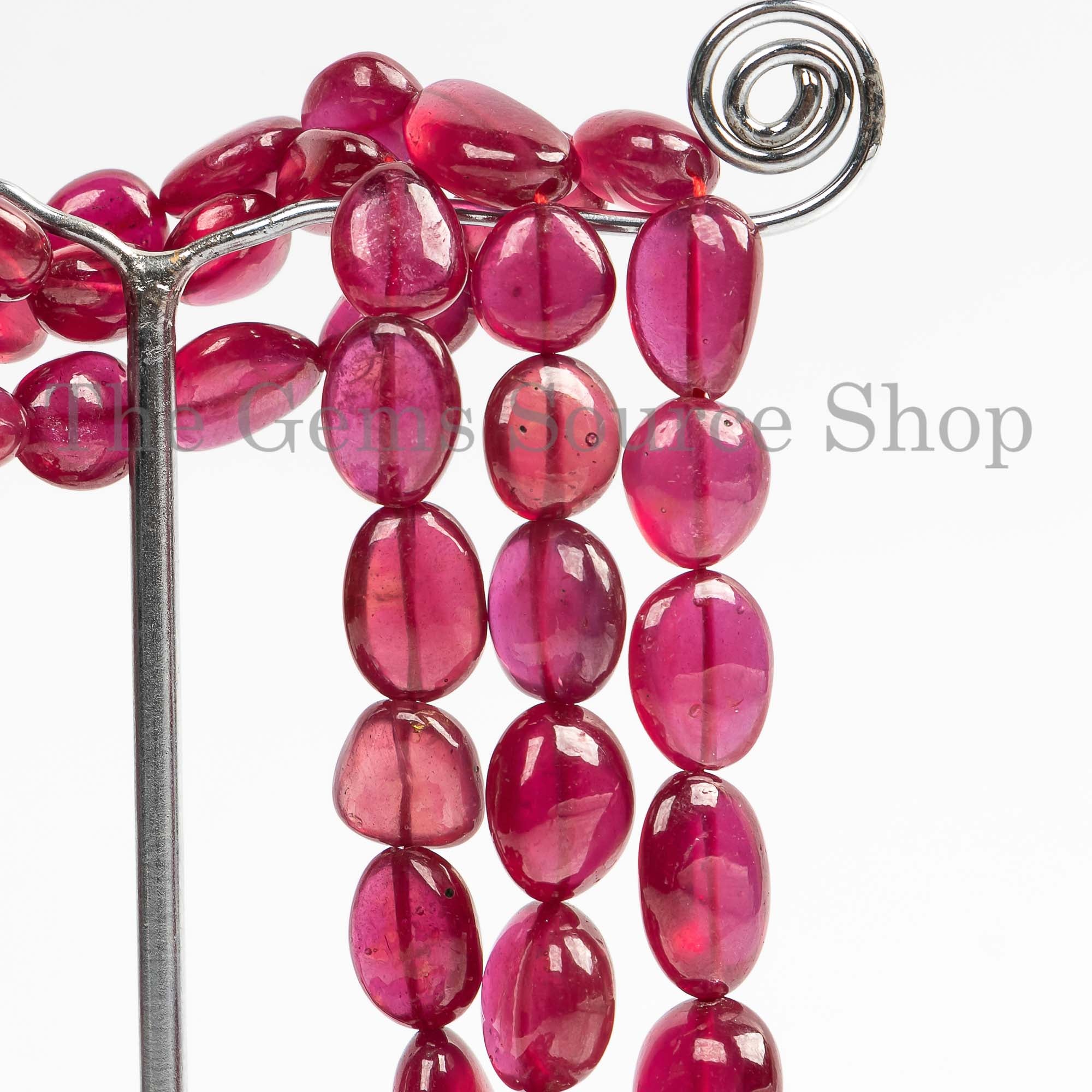 AAA Quality Ruby Smooth Nuggets Beads, Ruby Nugget Beads, 6x8-9x12mm Ruby Smooth Beads, Natural Ruby Beads, Fancy Beads