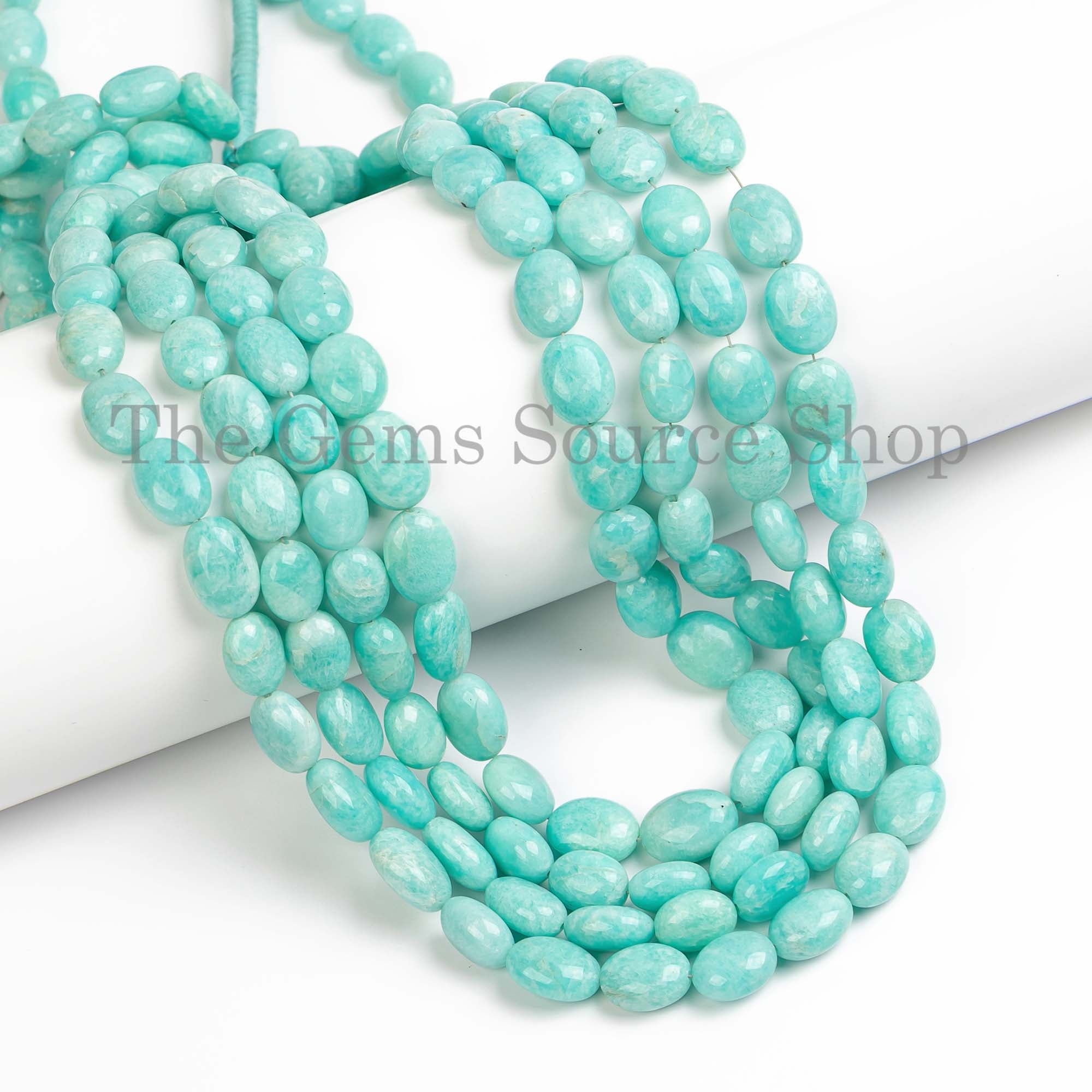 Amazonite Smooth Beads, Amazonite Beads, Plain Oval Beads, Amazonite Oval Beads,