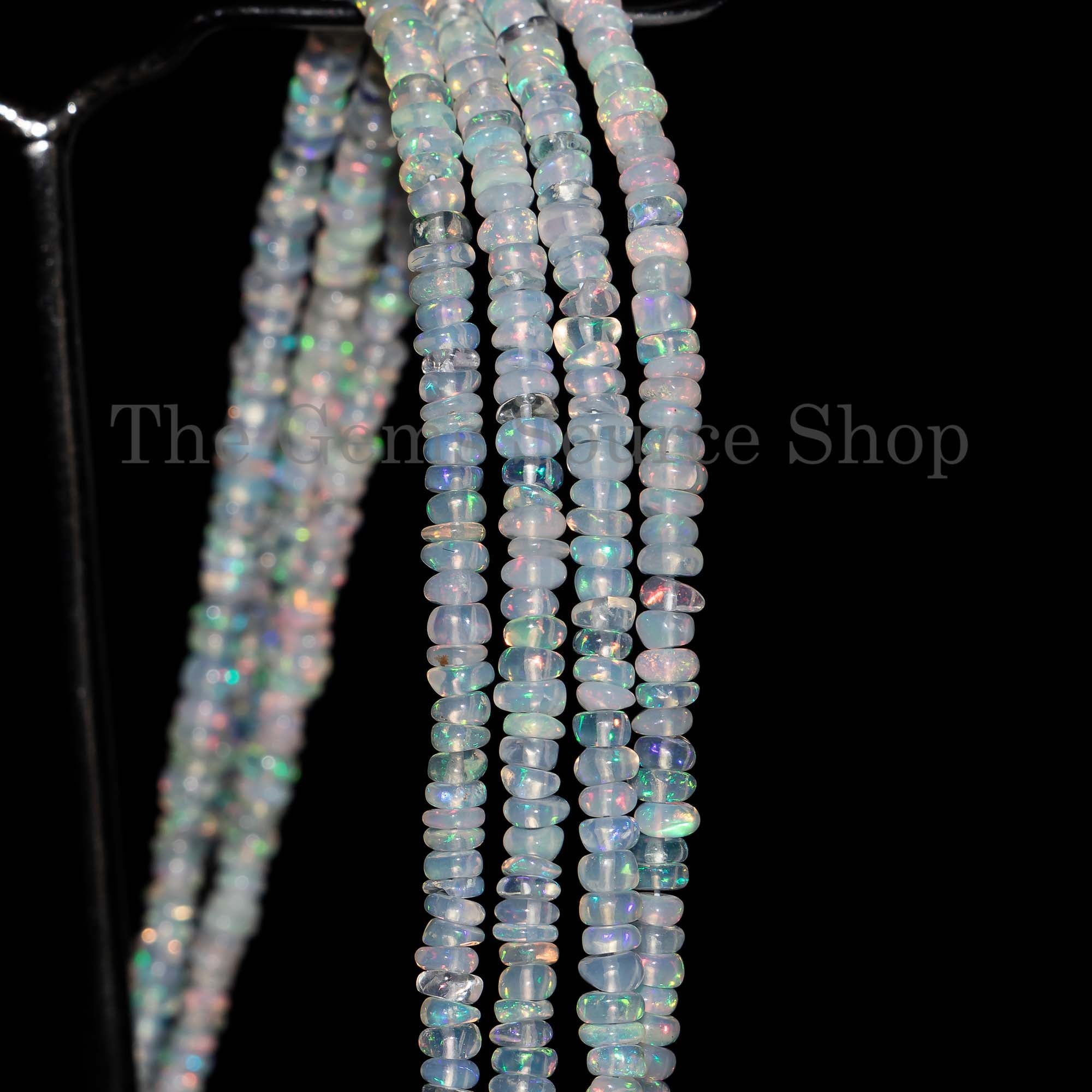 Ethiopian Opal Rondelle Beads, Opal Beads, Ethiopian Opal Smooth Rondelle