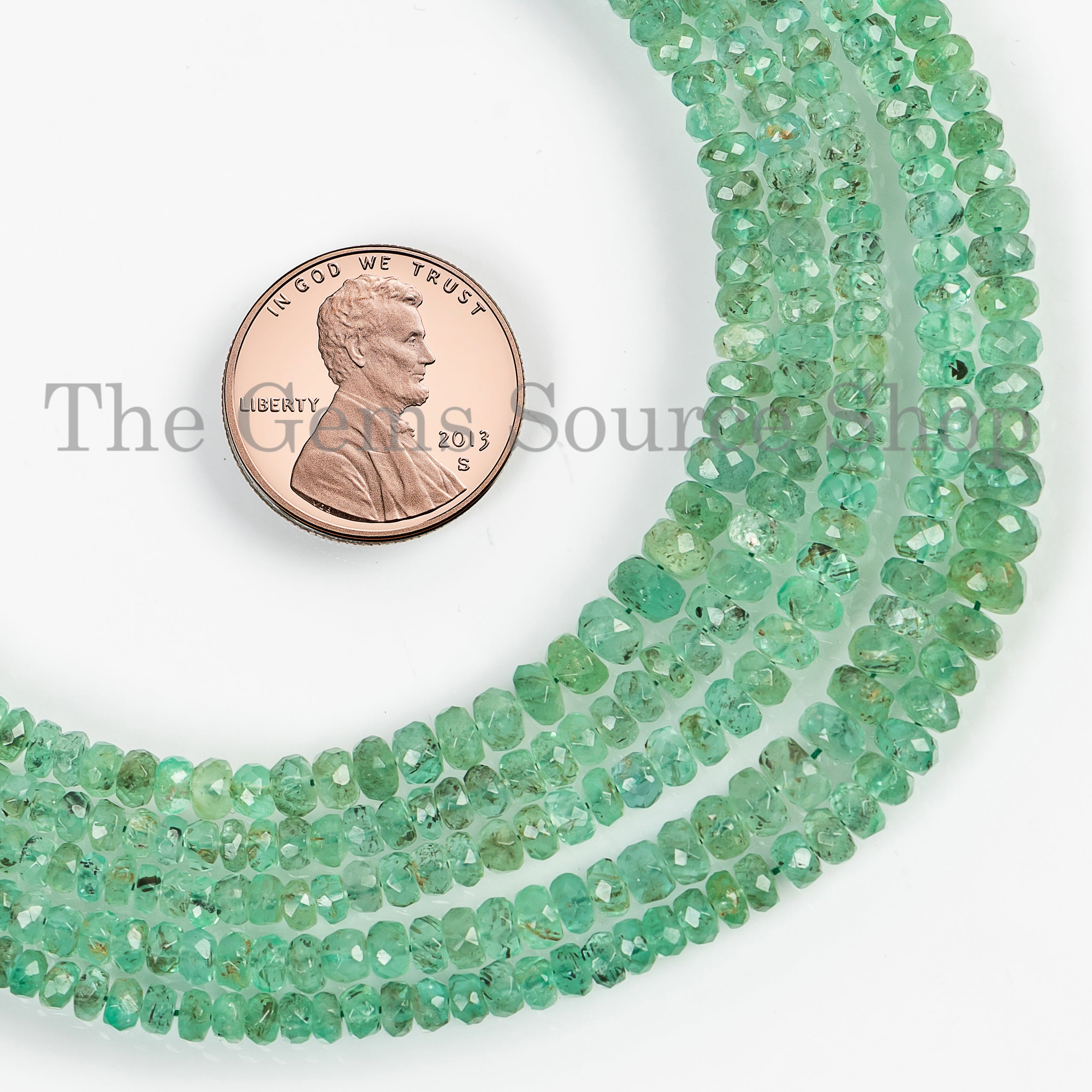 Natural Emerald Beads, 2.5-4 mm Emerald Rondelle Beads, Emerald Faceted Beads, Emerald Rondelle Gemstone Beads, Emerald Jewelry Making Beads