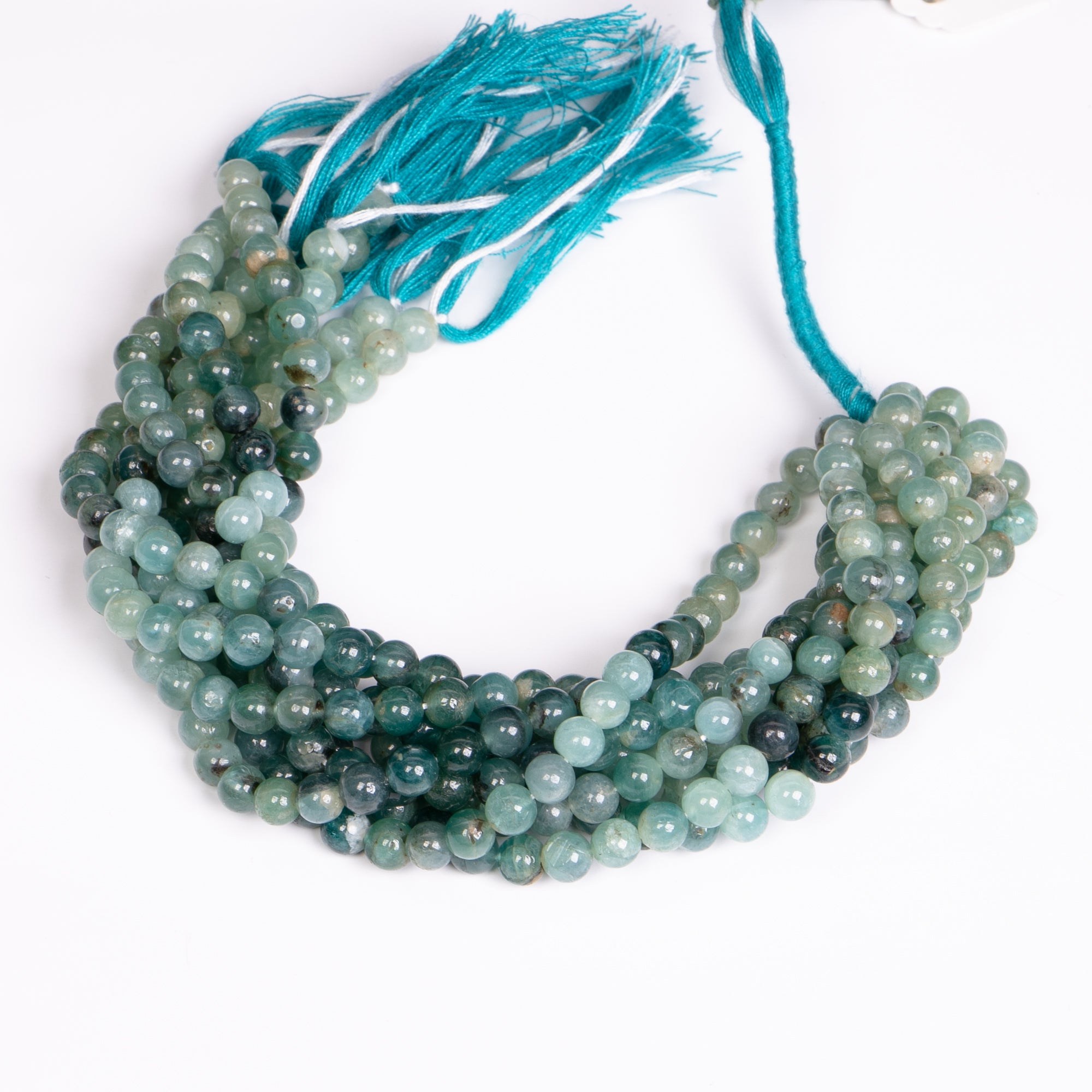 Natural Round Grandidierite Smooth Balls Loose Beads, TGS-0413