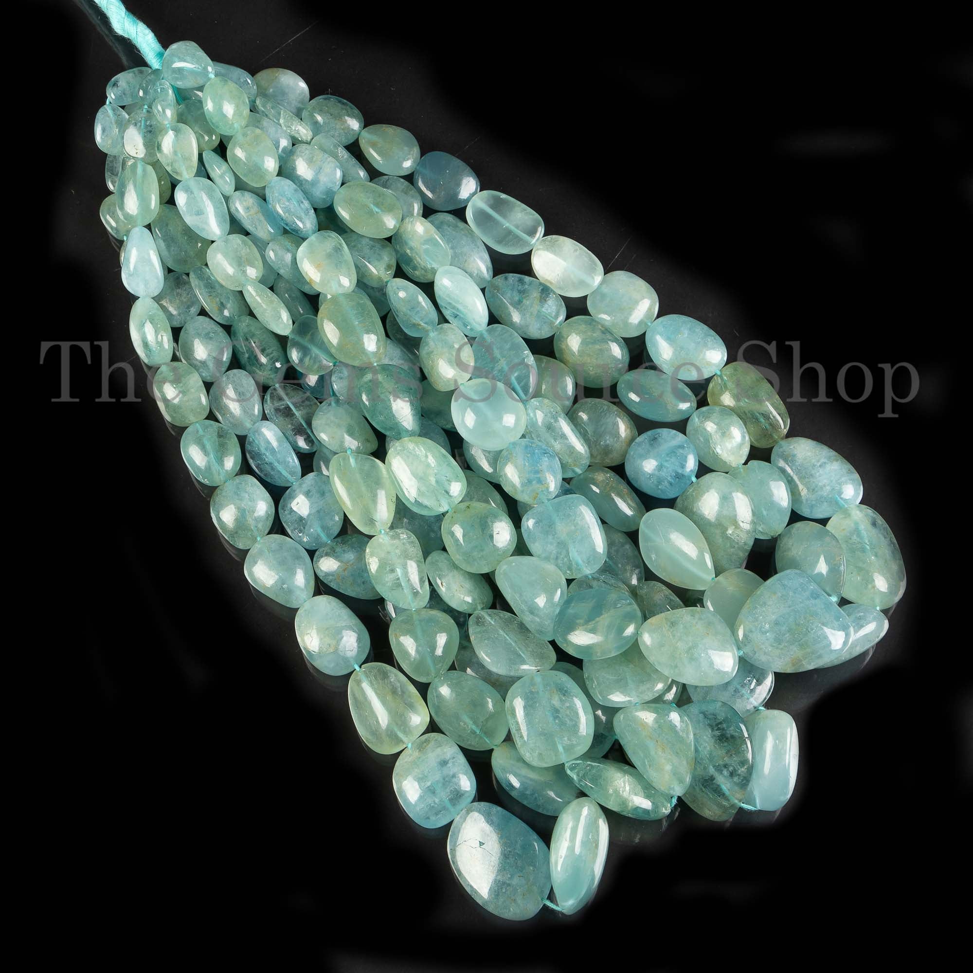 Disco Aquamarine Beads, Aquamarine Smooth Nugget Beads, Aquamarine Plain Beads, Aquamarine Gemstone