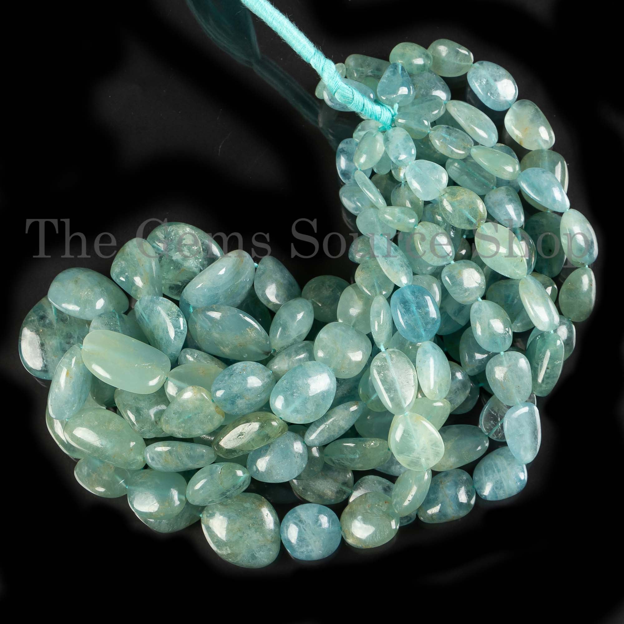 Disco Aquamarine Beads, Aquamarine Smooth Nugget Beads, Aquamarine Plain Beads, Aquamarine Gemstone