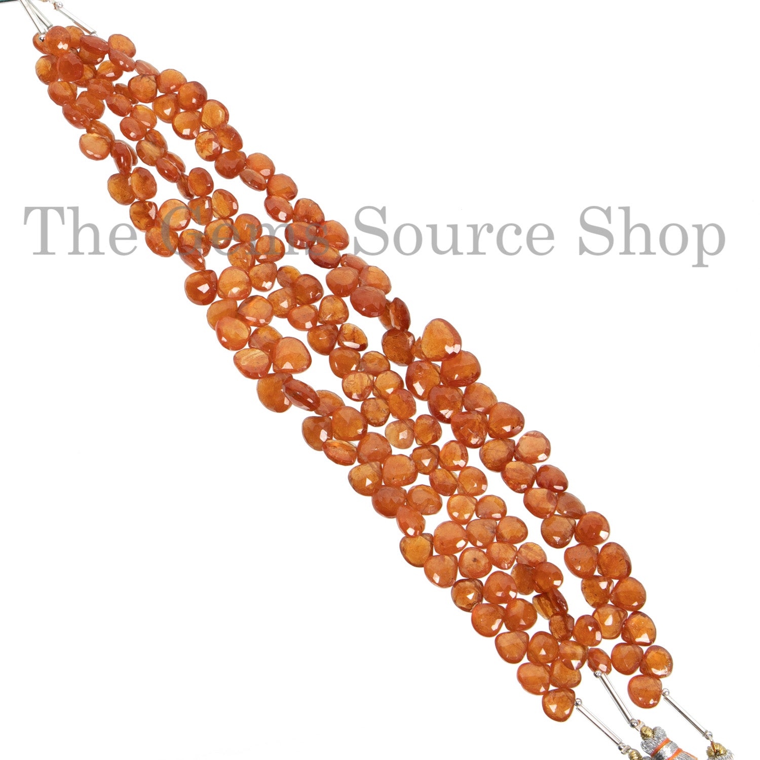 Faceted Heart Beads