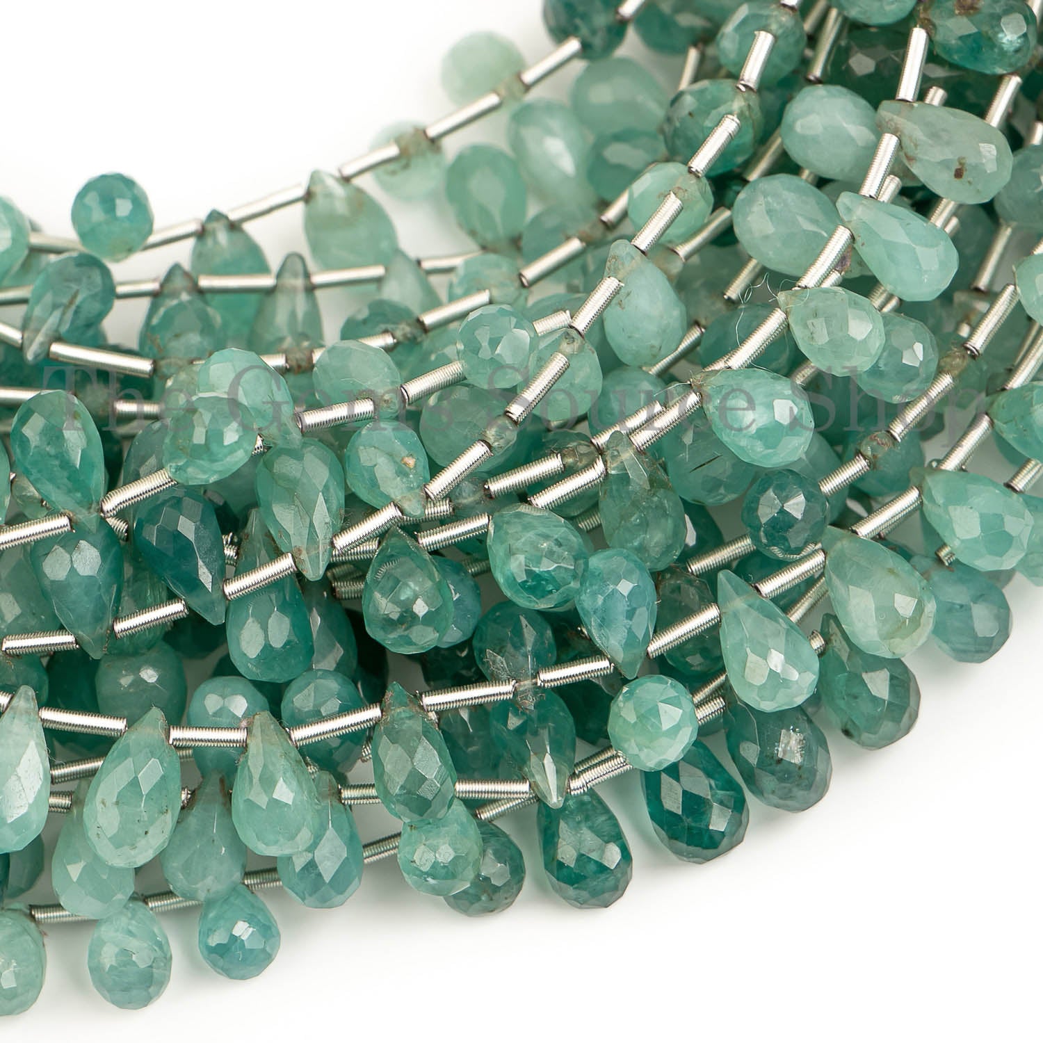 Grandidierite Faceted Drop Shape Gemstone Beads