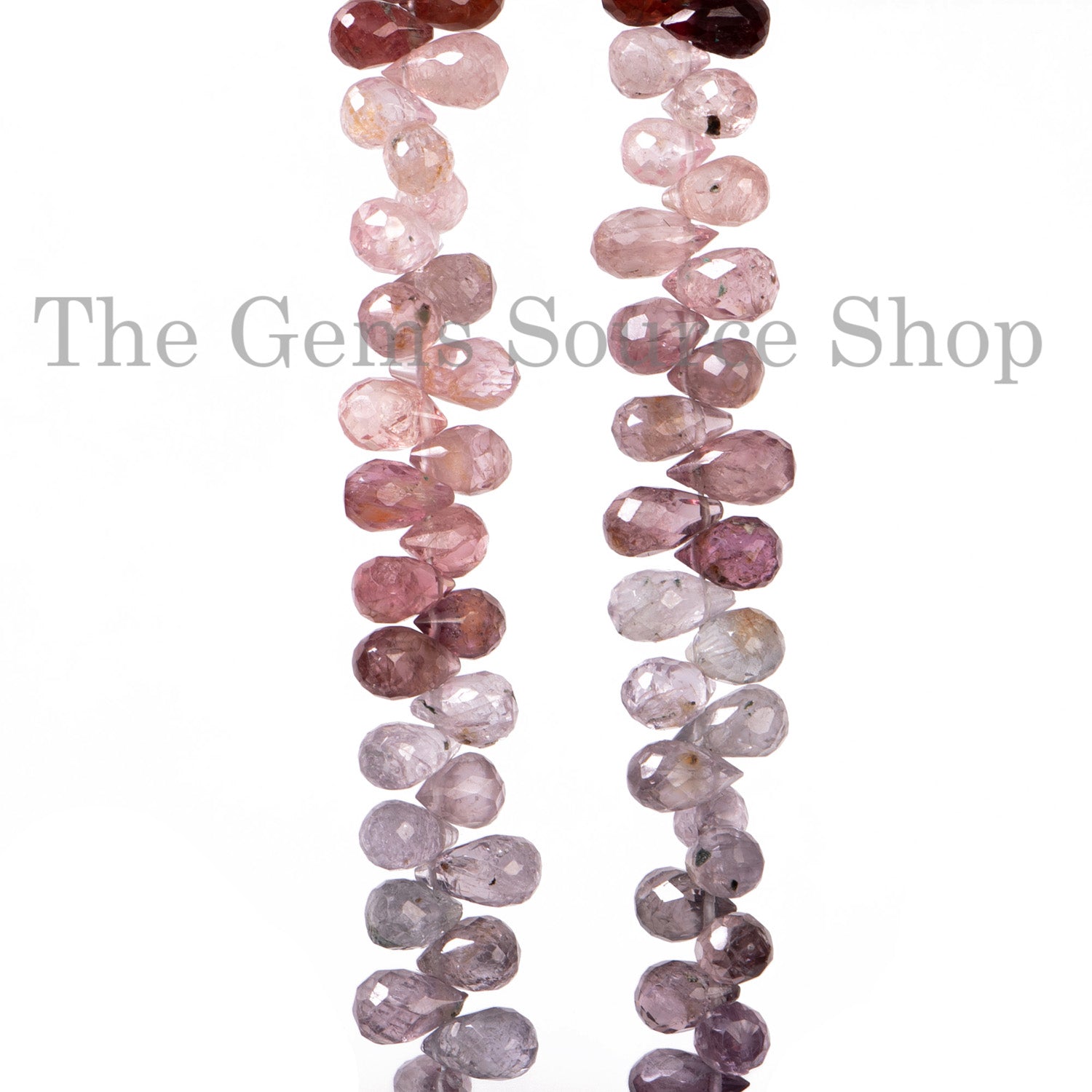 Rare Burma Multi Spinel Faceted Drop Beads, Tear Drop Briolette, Gemstone Wholesale Bead