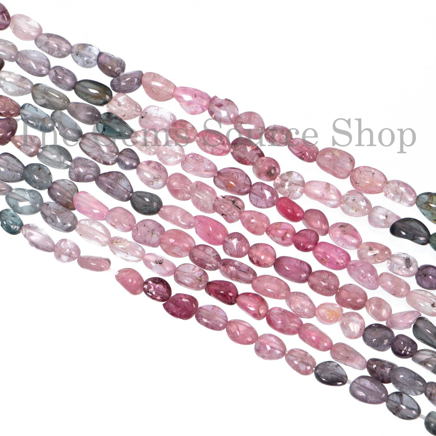 Rare Burma Multi Spinel Oval Briolette, Smooth Gemstone Beads, Spinel Beads