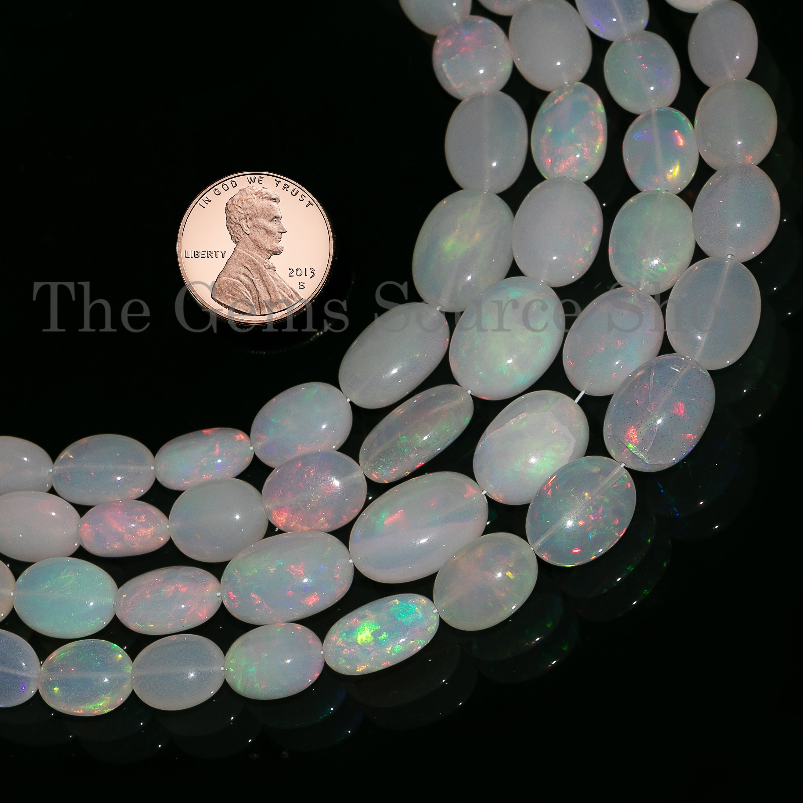 Natural Ethiopian Opal Beads, Opal Smooth Oval Shape Beads, Opal Gemstone Beads