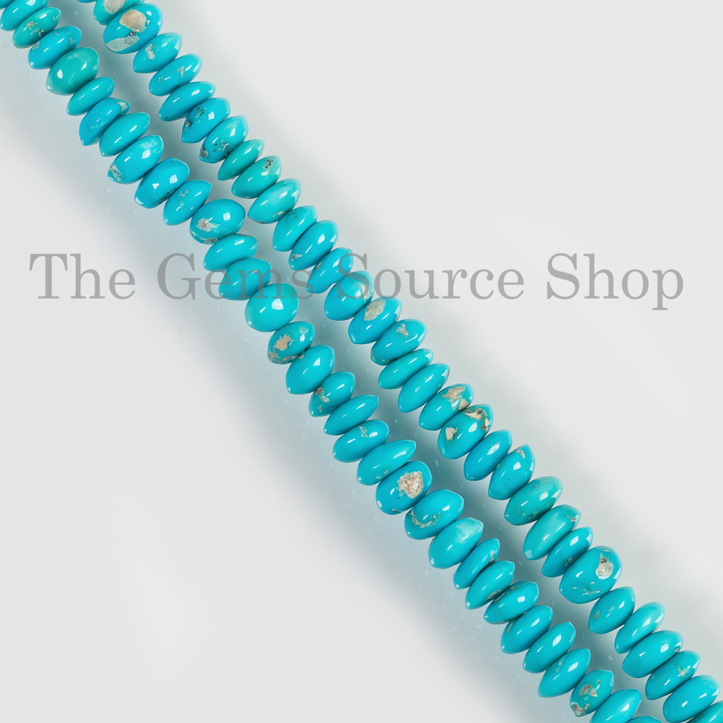 Sleeping Beauty Turquoise Beads, 3.5-6 mm Turquoise Button Shape, Turquoise Smooth Beads, Turquoise Gemstone Beads