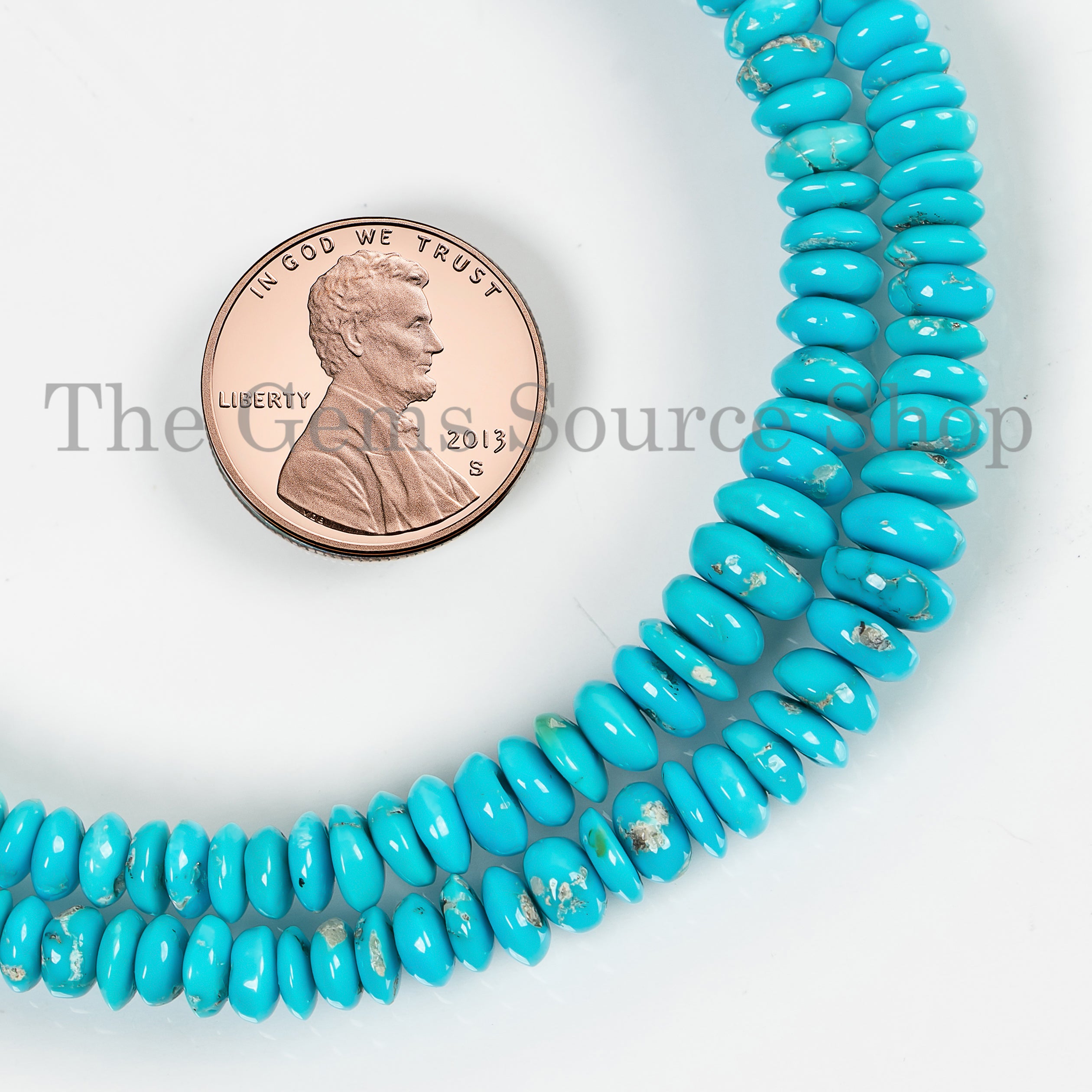Sleeping Beauty Turquoise Beads, 3.5-6 mm Turquoise Button Shape, Turquoise Smooth Beads, Turquoise Gemstone Beads