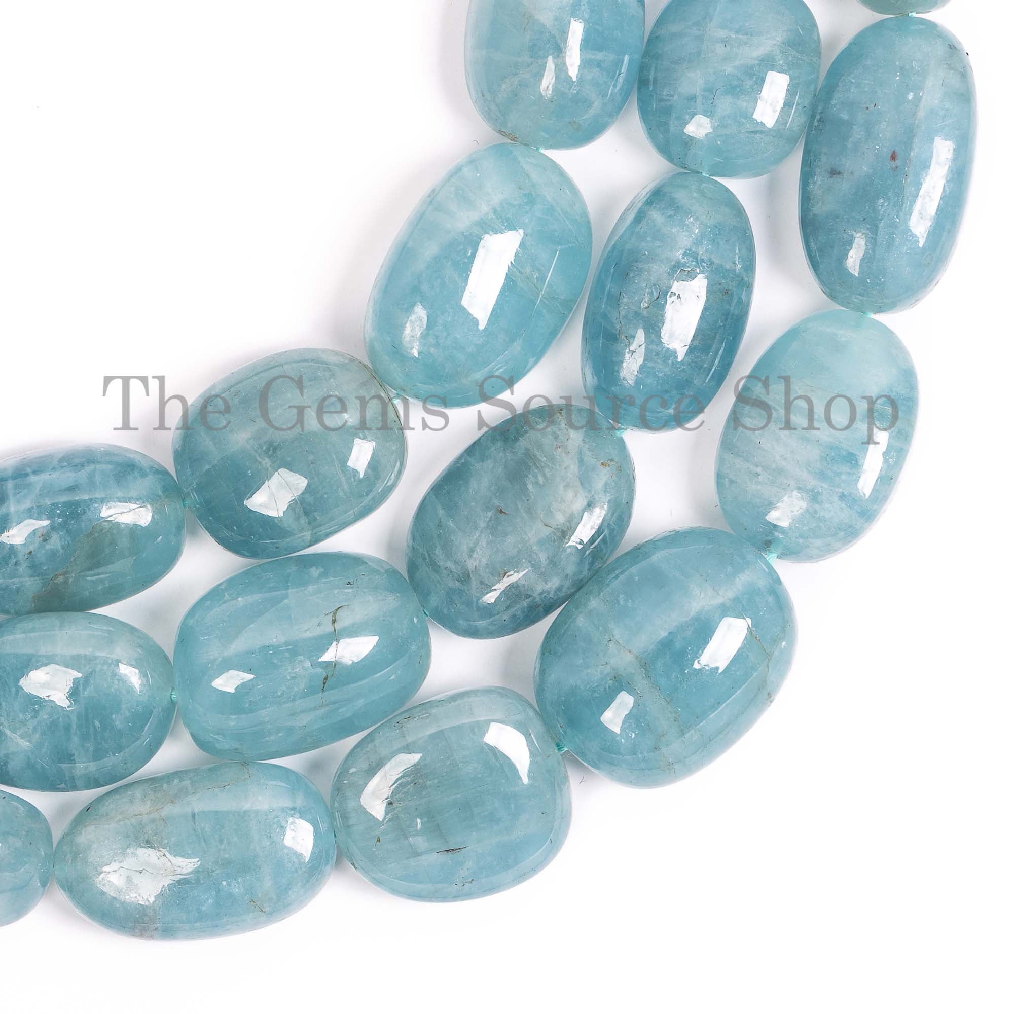 Aquamarine Beads, Aquamarine Nugget Shape Beads, Aquamarine Smooth Beads, Aquamarine Gemstone Beads