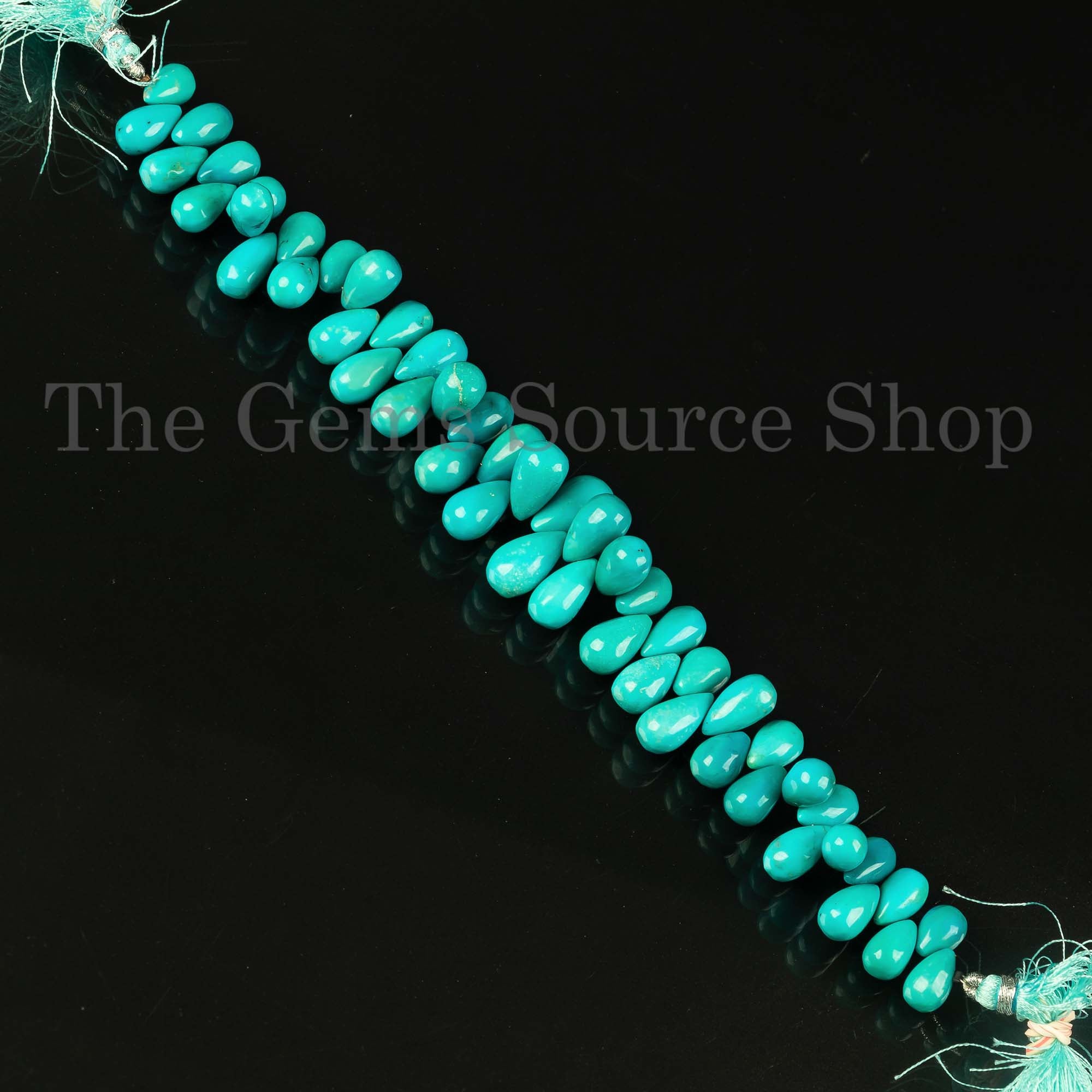 Natural Turquoise Beads, Turquoise Smooth Beads, Turquoise Drops Shape Beads, Wholesale Beads