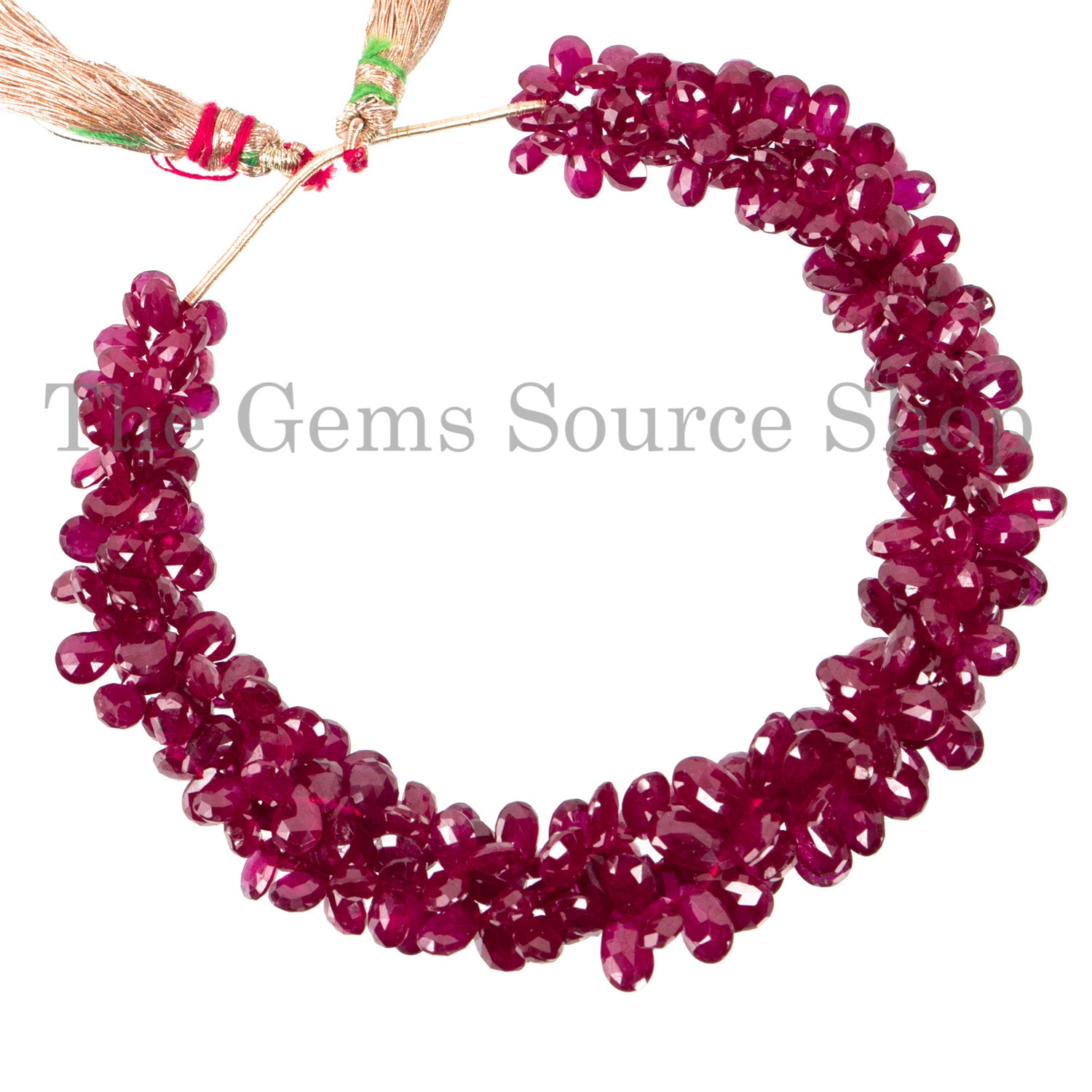 Faceted Pear Shape Briolette Beads