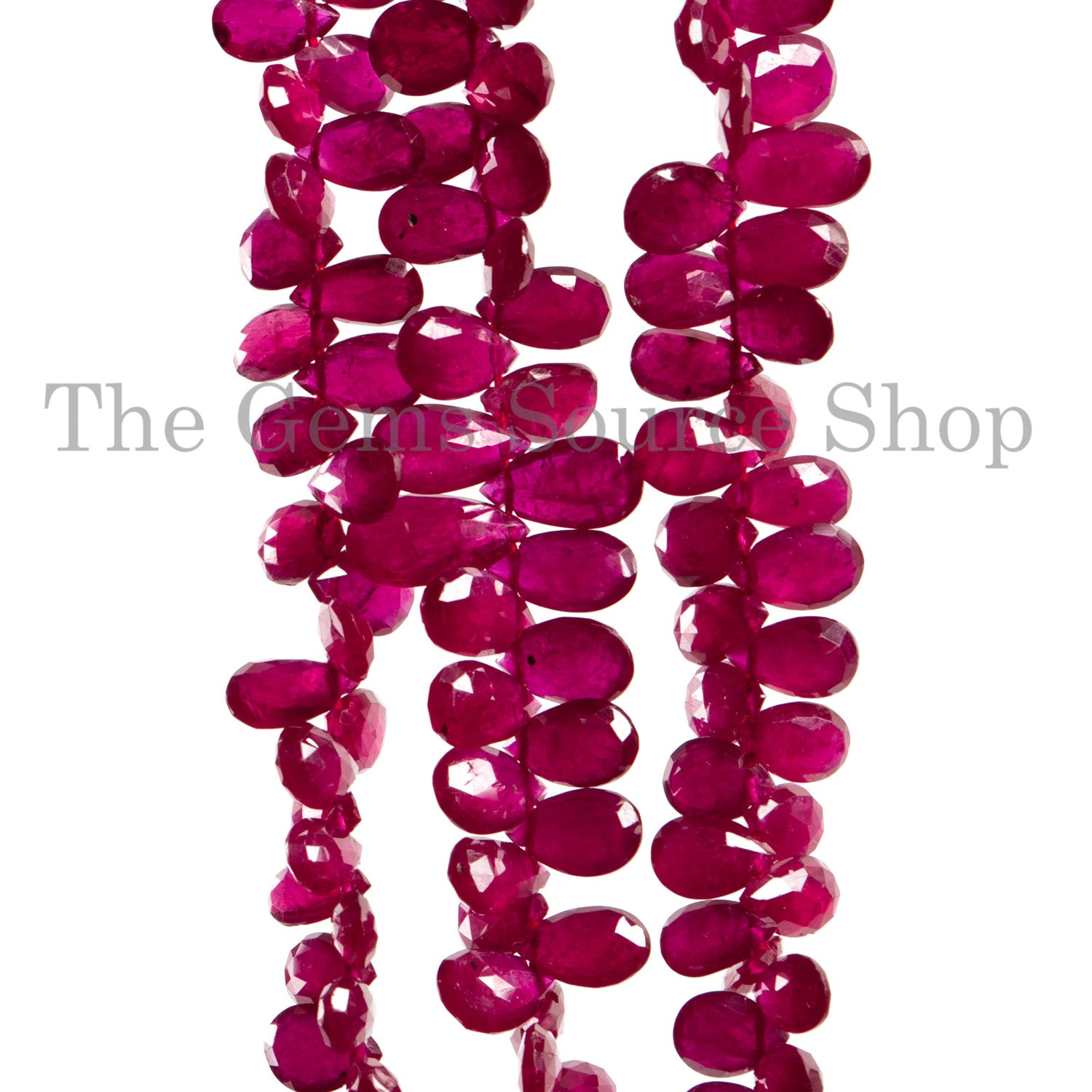Jewelry Making Ruby Beads Strands