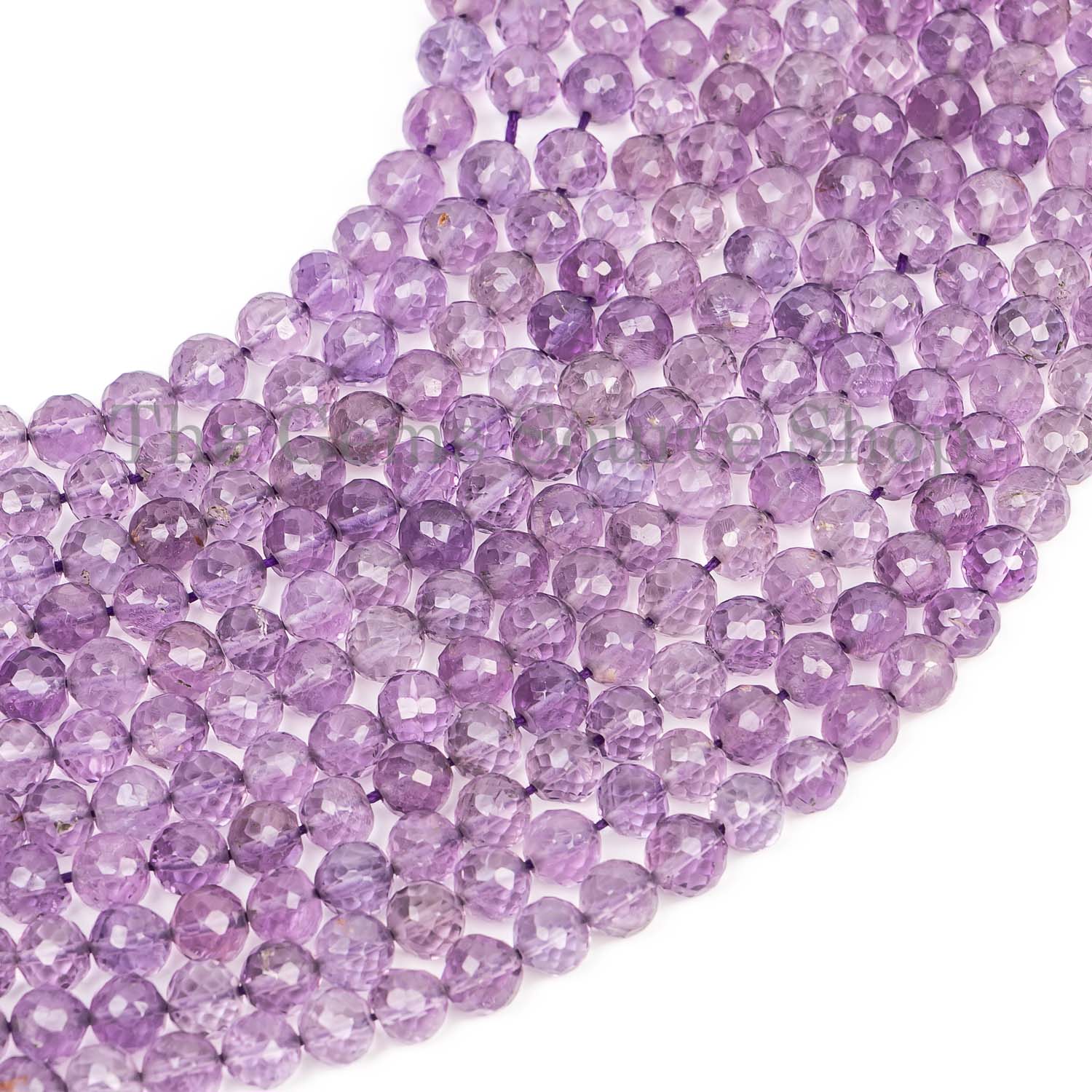 Amethyst Beads, Amethyst Faceted Beads, Amethyst Round Shape Beads, Wholesale Beads