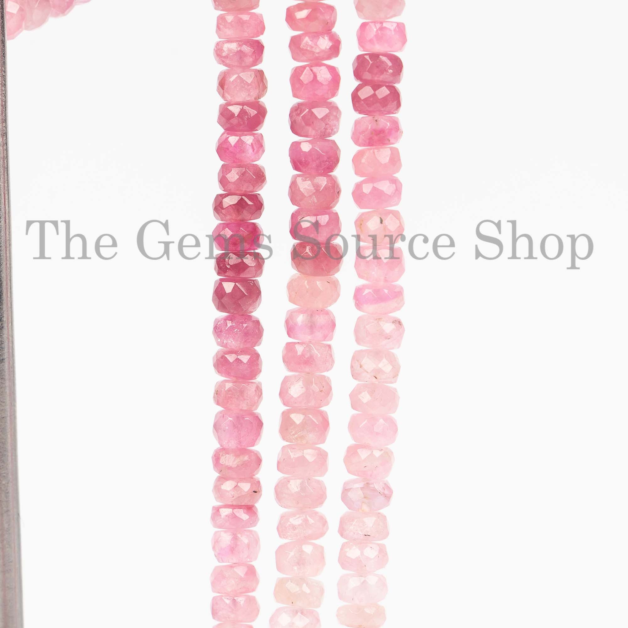 Natural Shaded Afghani Tourmaline Beads, Tourmaline Faceted Beads, Tourmaline Rondelle Shape Gemstone, Tourmaline Wholesale Gemstone