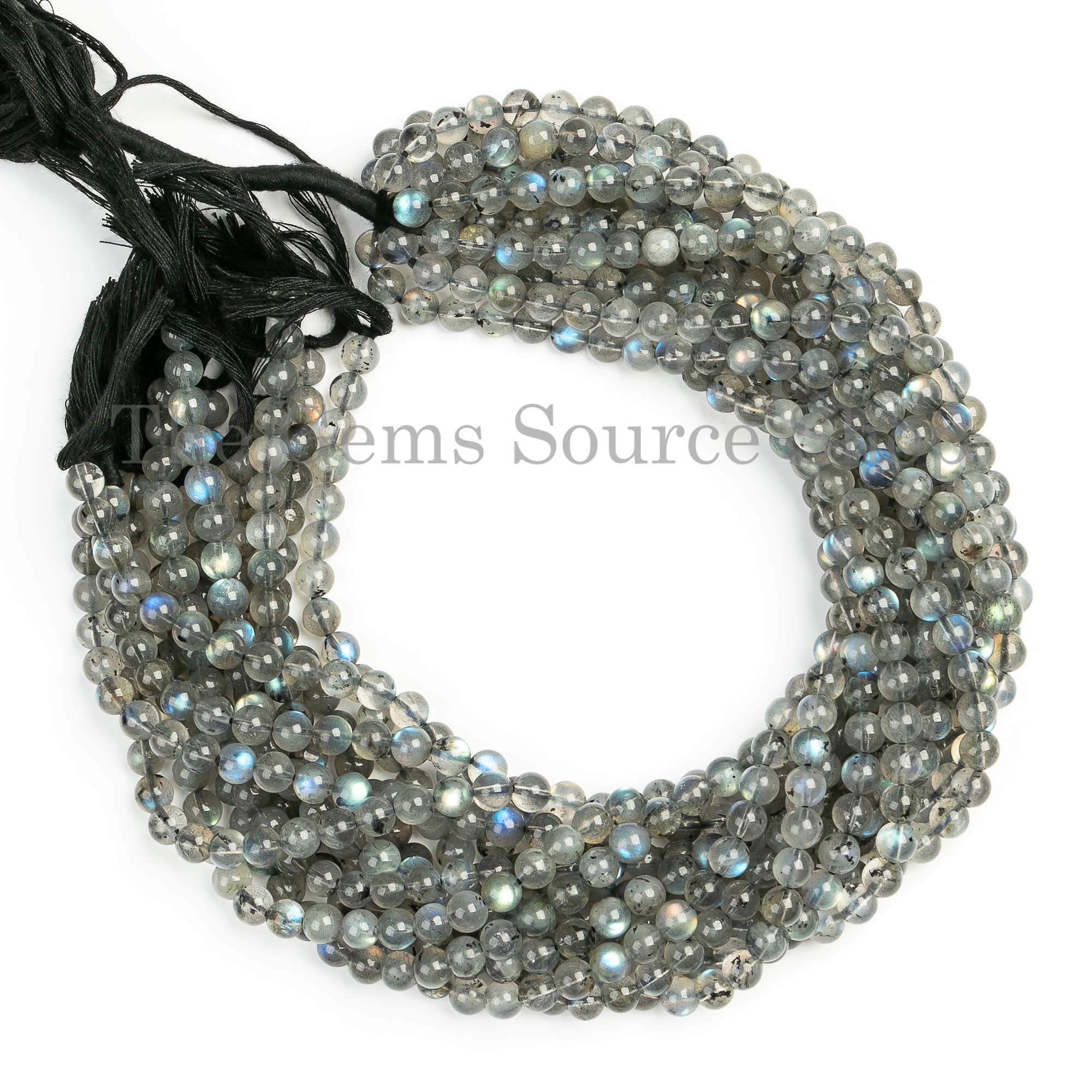 Genuine Labradorite Plain Round Ball Shape 6mm Gemstone Beads 14" Strand