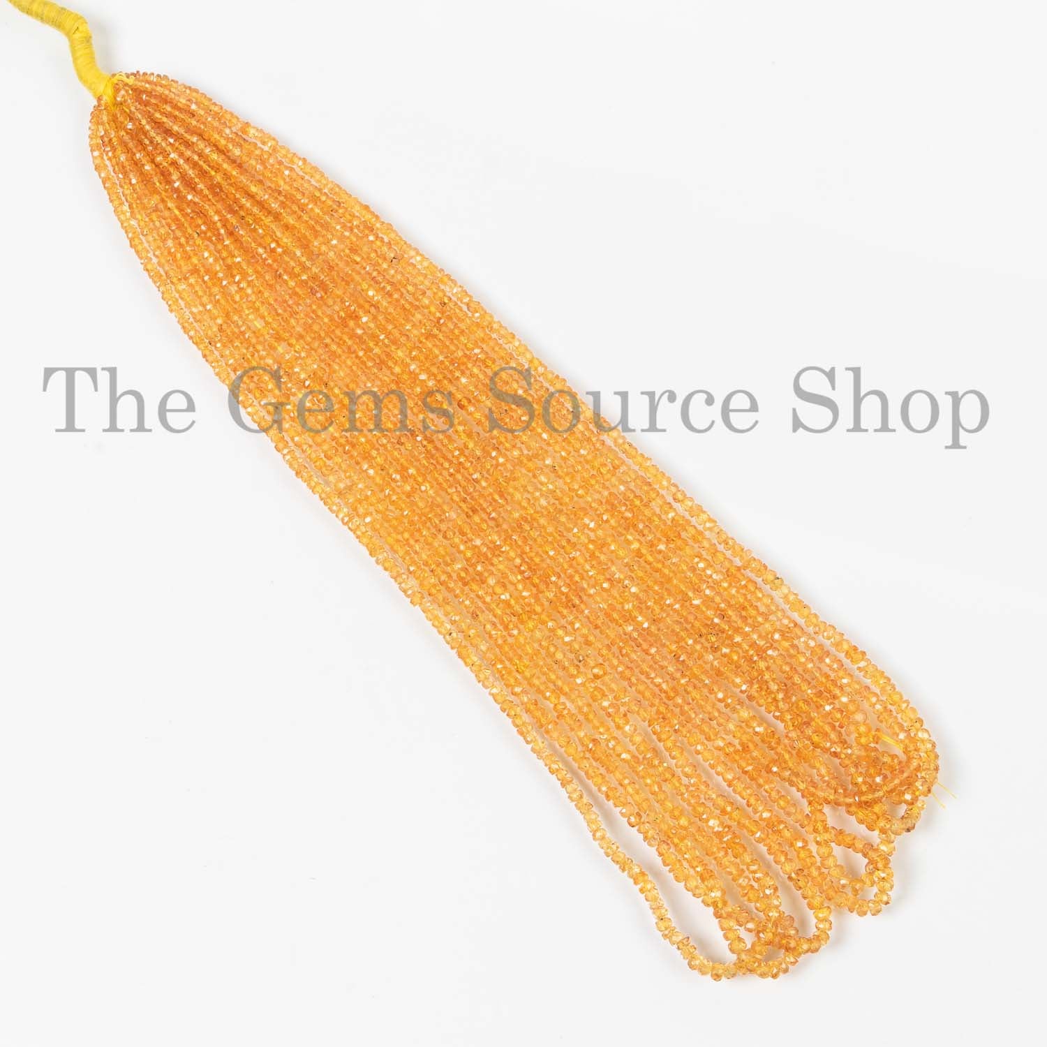 Orange Sapphire Tiny Beads