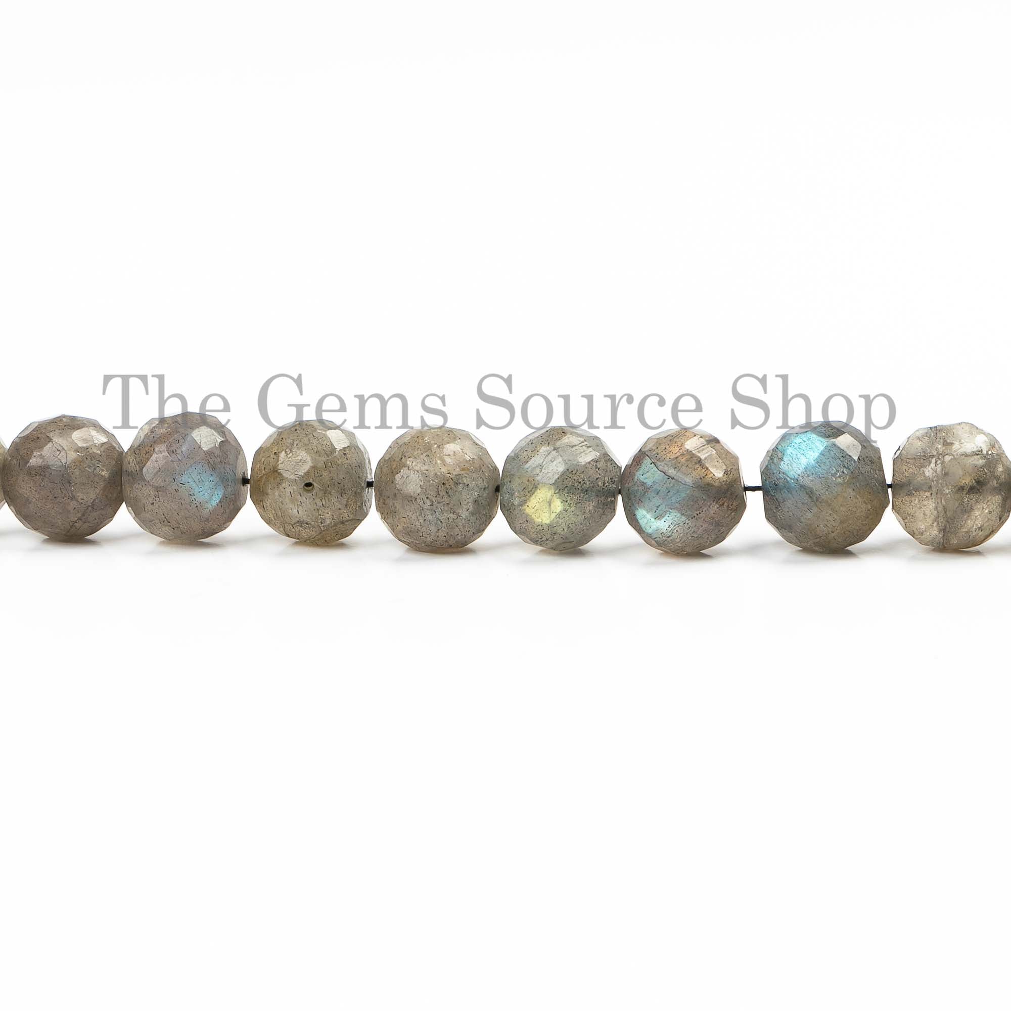 Labradorite Faceted Beads, Labradorite Round Shape Beads, Faceted Round Beads, Gemstone Beads
