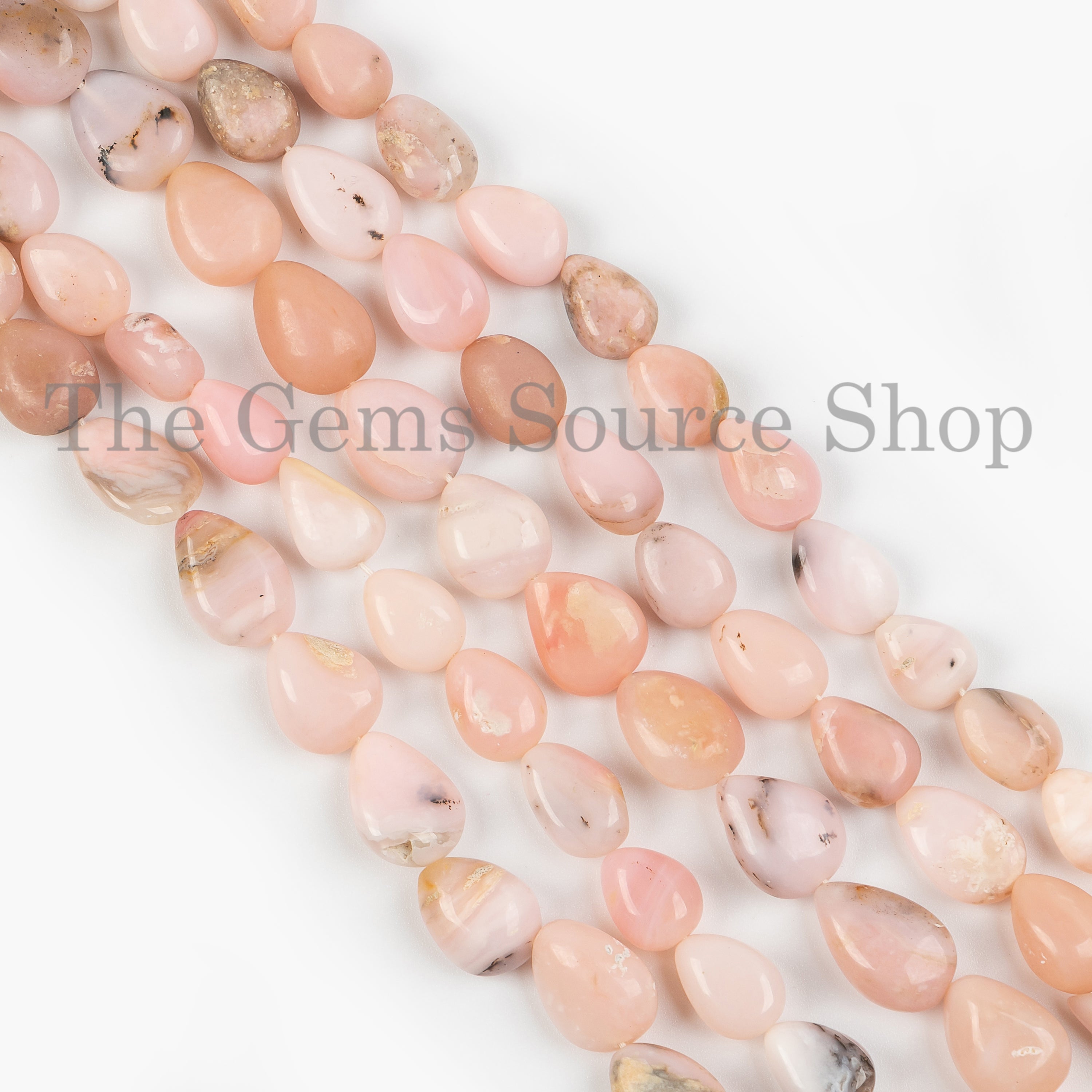 Pink Opal Beads, Pink Opal Smooth Beads, Pink Opal Pear Shape Beads, Pink Opal Gemstone Beads