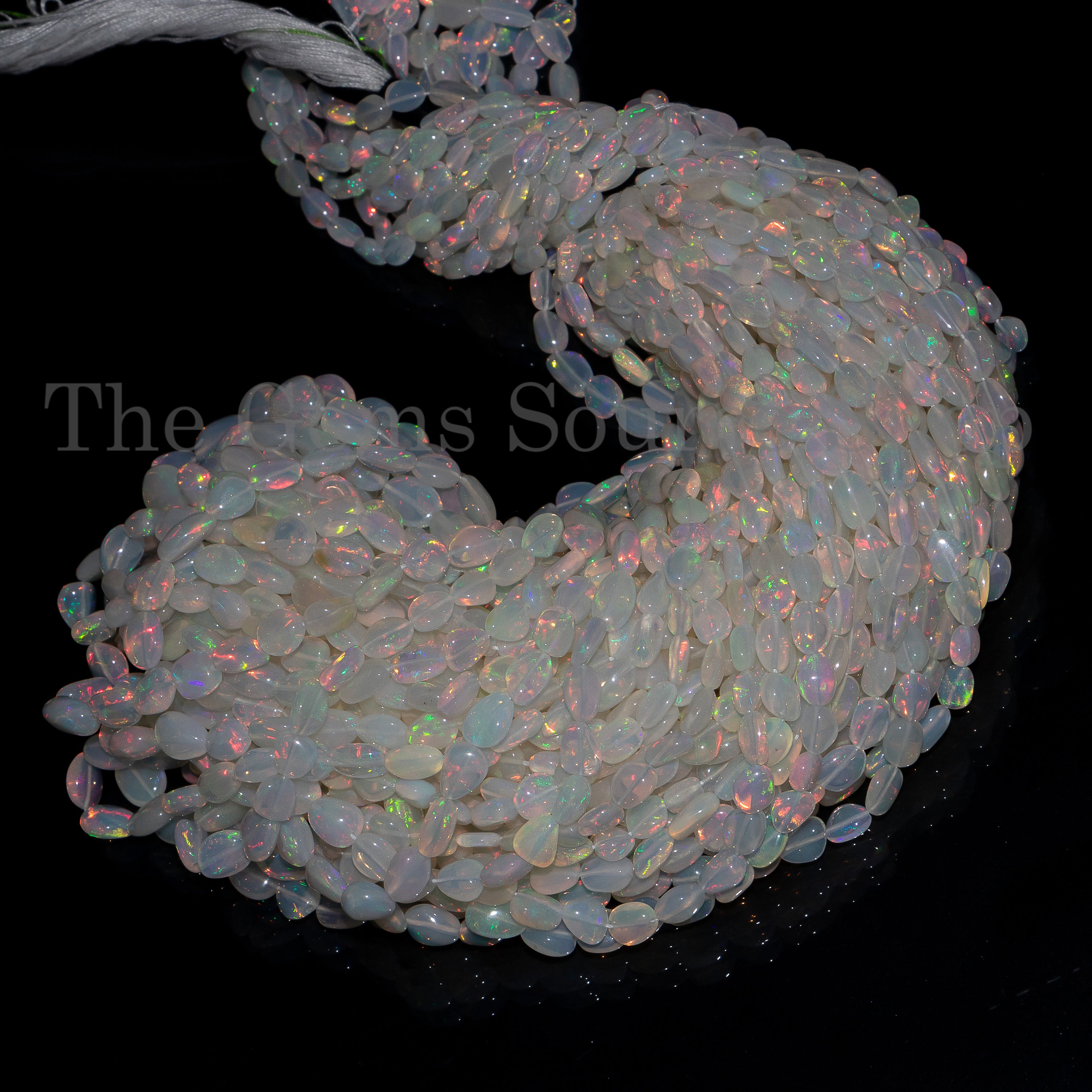 Natural Ethiopian Opal Smooth Beads, Opal Nugget Shape Beads
