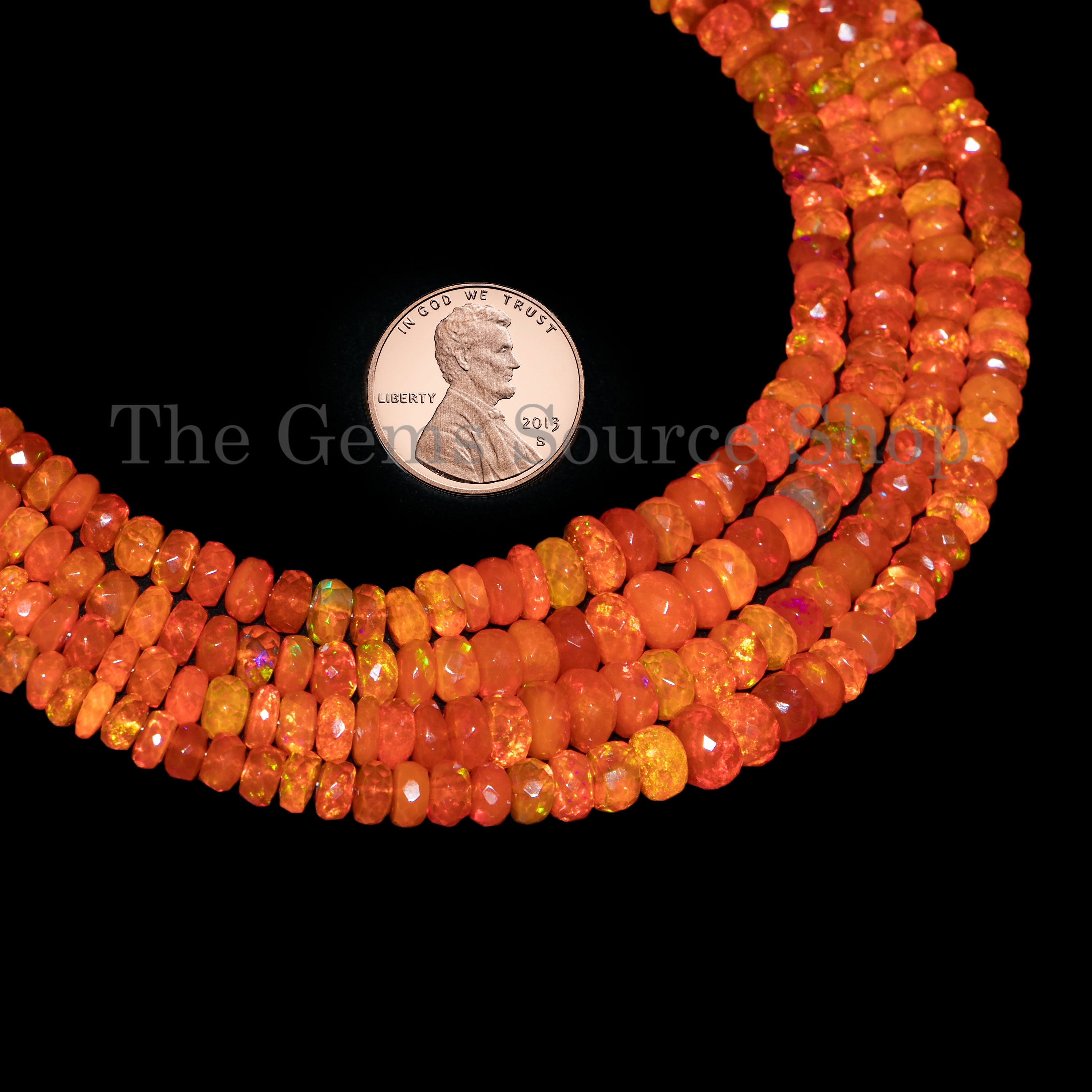 Orange Ethiopian Opal Beads, Orange Opal Rondelle Beads, Ethiopian Opal faceted Beads