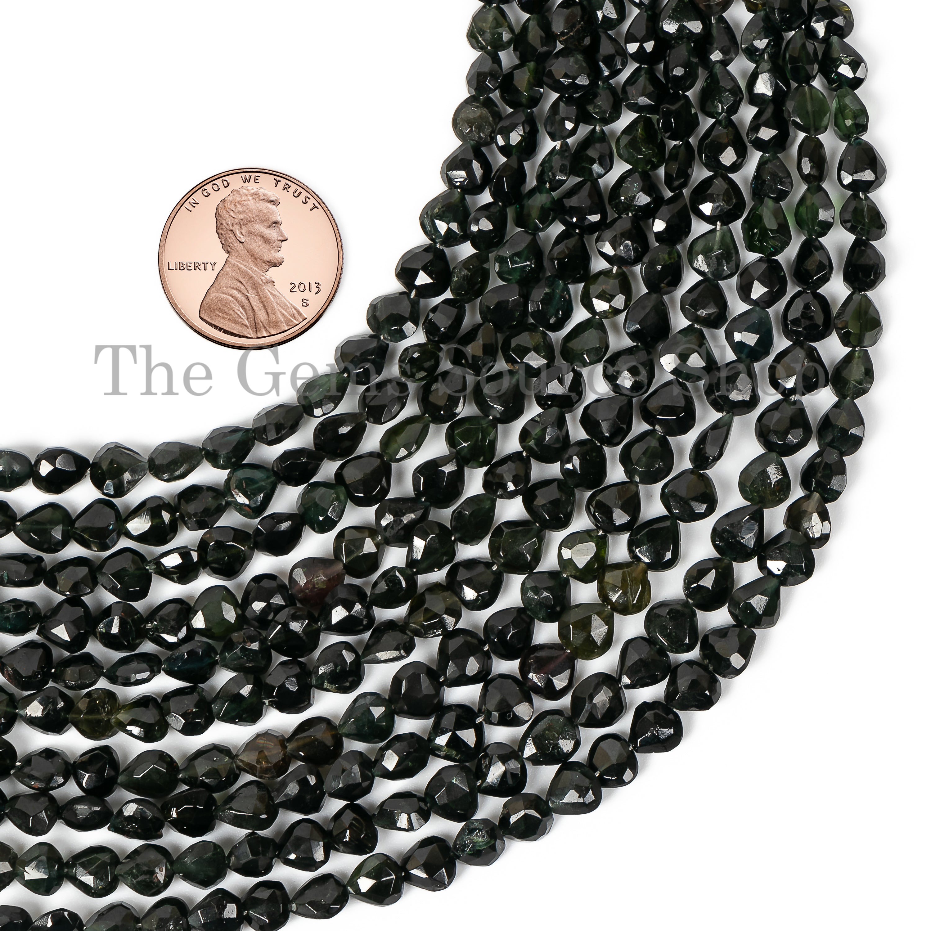 Black Tourmaline Faceted Heart Briolette, Tourmaline Heart Beads, Black Tourmaline Gemstone, Wholesale Beads, Jewelry Making Beads