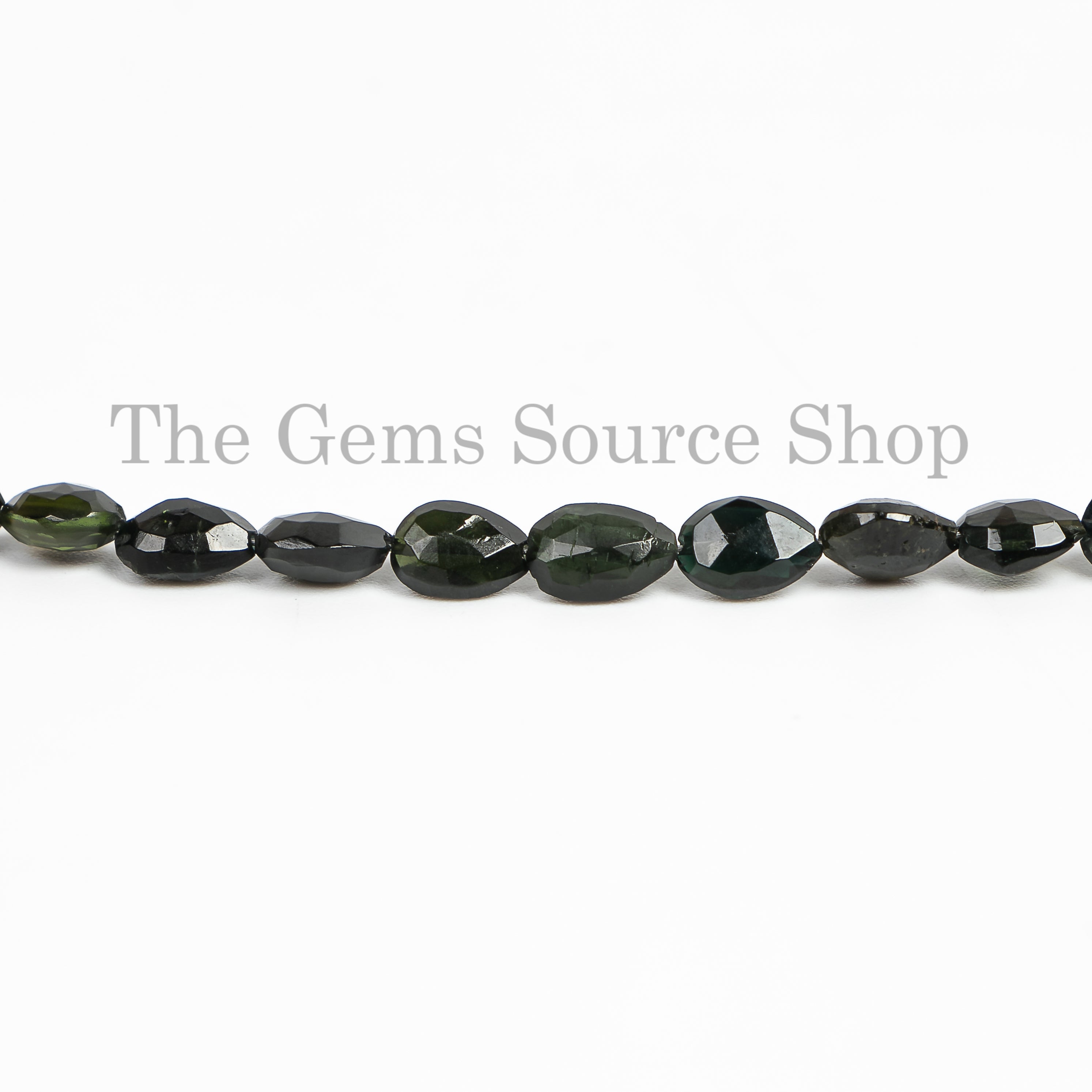 4.5x5-5x7mm Black Tourmaline Faceted Pear Briolette, Tourmaline Pear Beads, Black Tourmaline Gemstone, Beads Strand