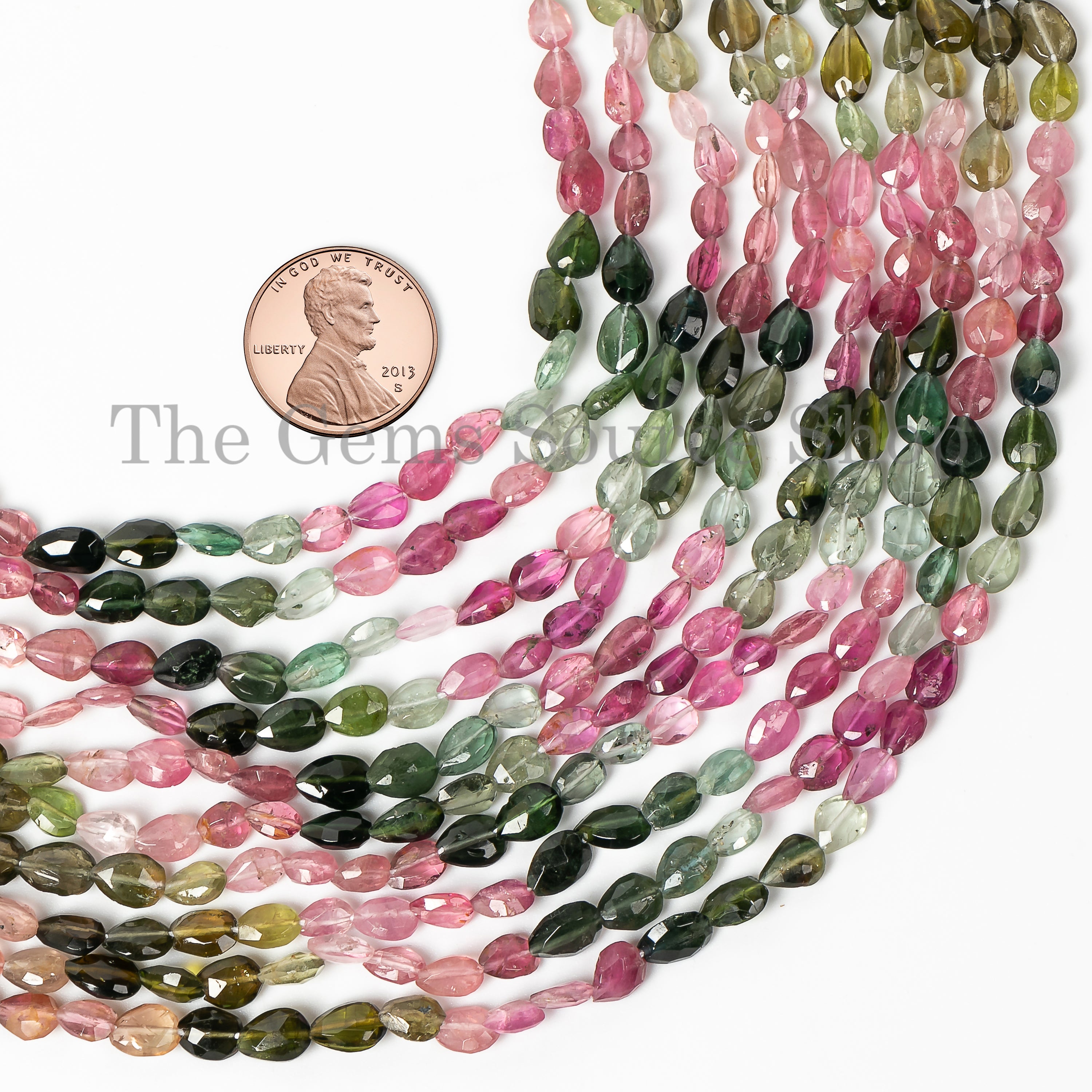 Natural Multi Tourmaline Beads, Tourmaline Faceted Beads, Tourmaline Pear Shape, Tourmaline Gemstone Beads
