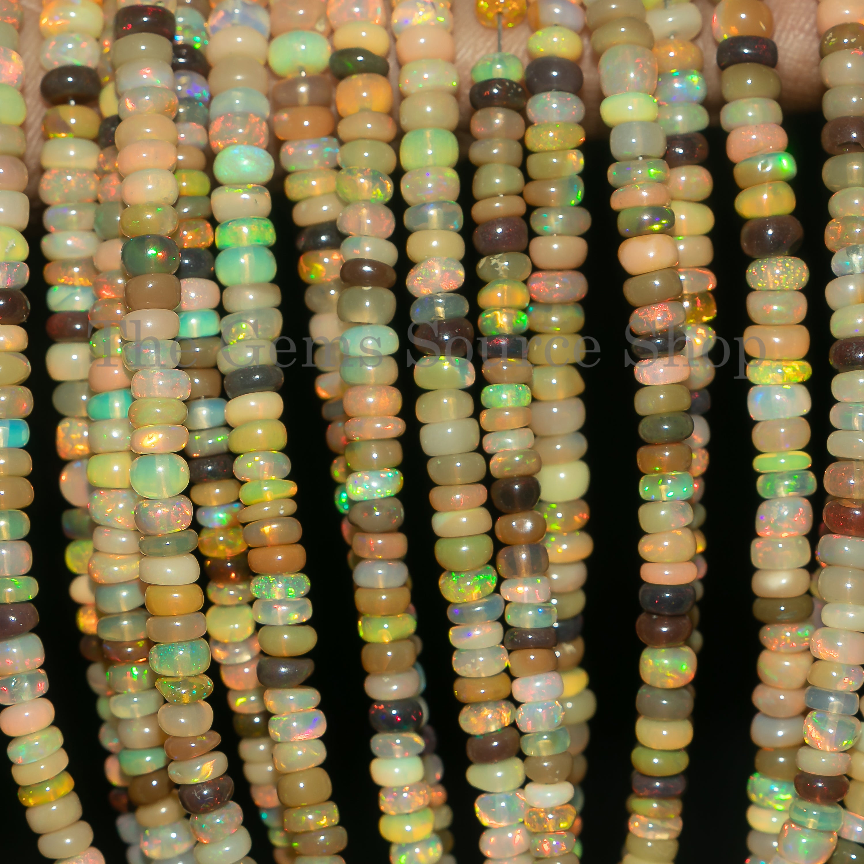 Smooth Rondelle Opal