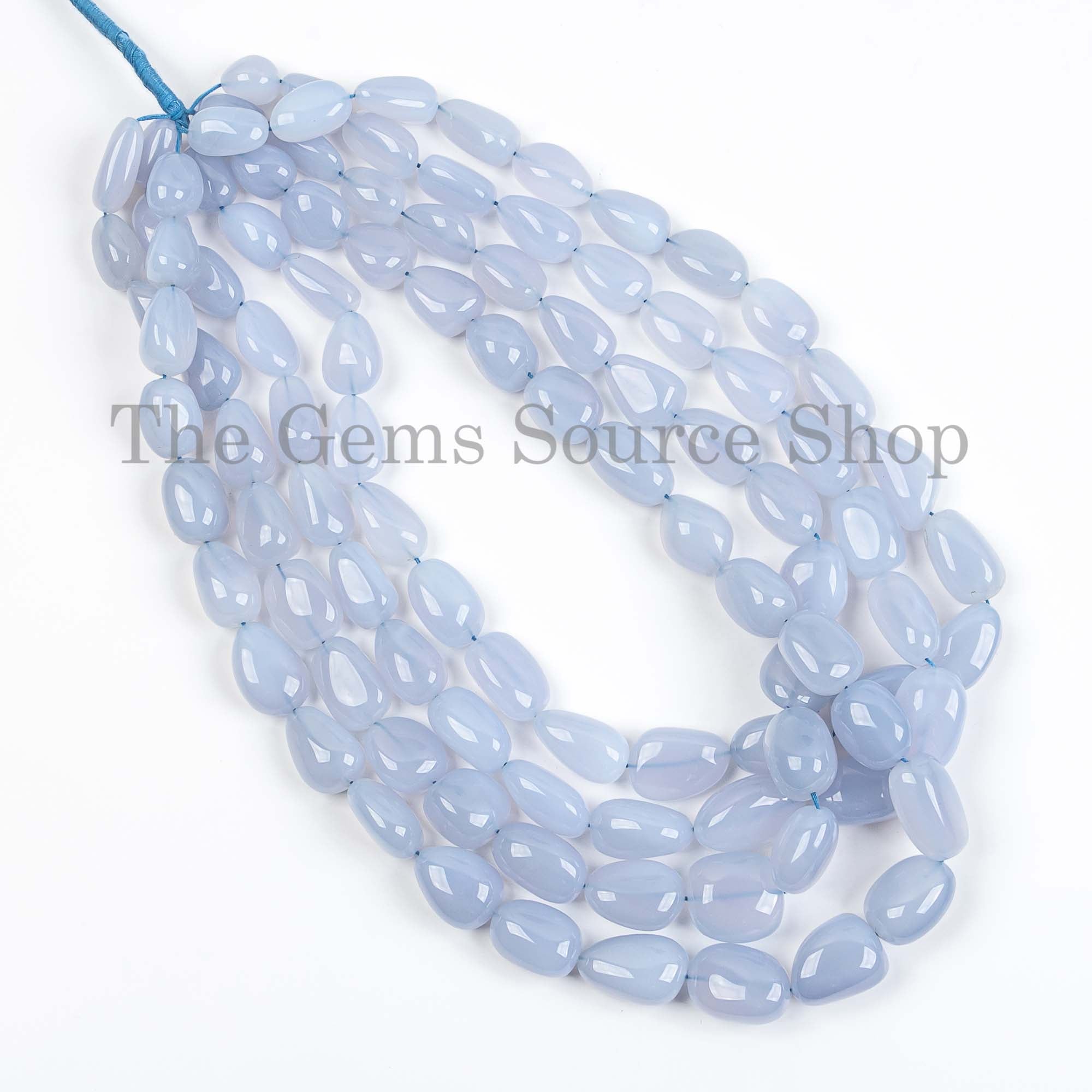 Blue Chalcedony Nuggets Beads, Blue Chalcedony Fancy Beads, Blue Chalcedony Beads