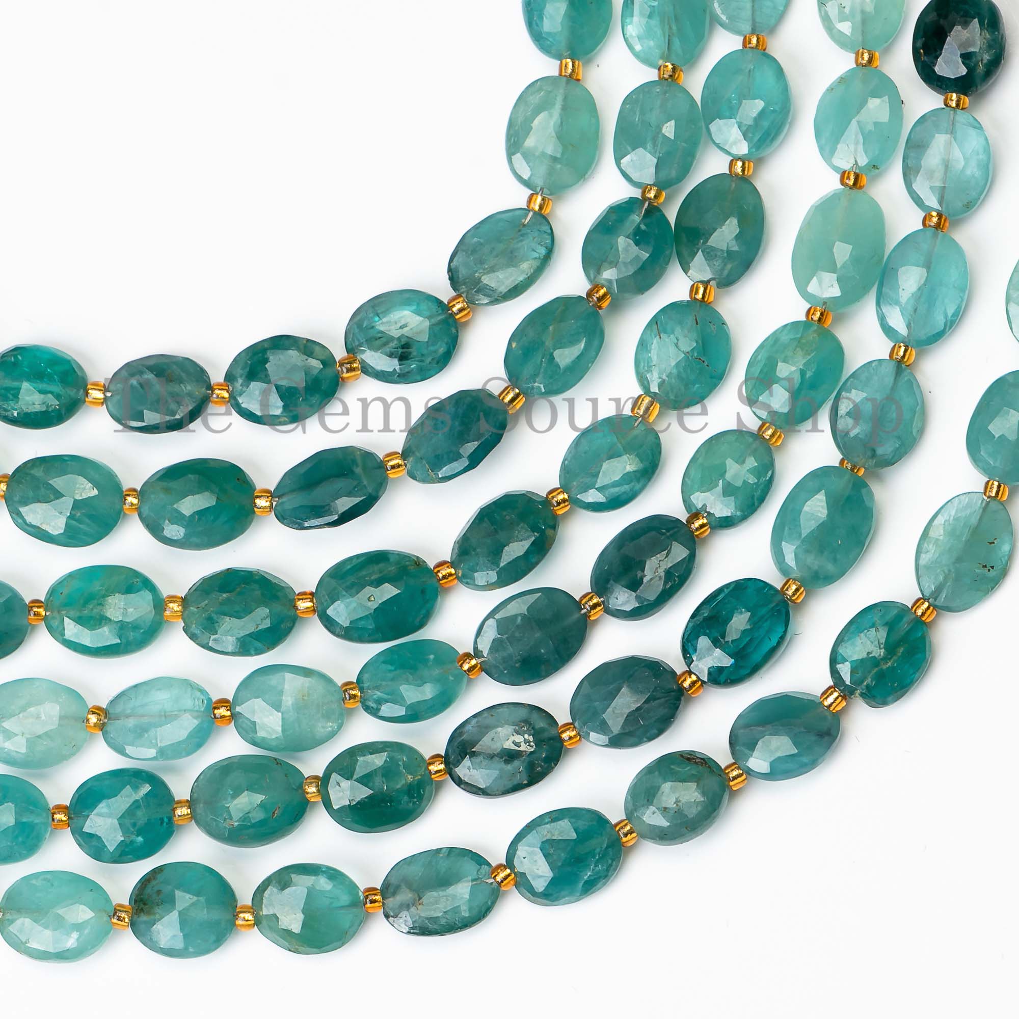 Extremely Natural Grandidierite Faceted Oval Gemstone Beads Briolette Strand