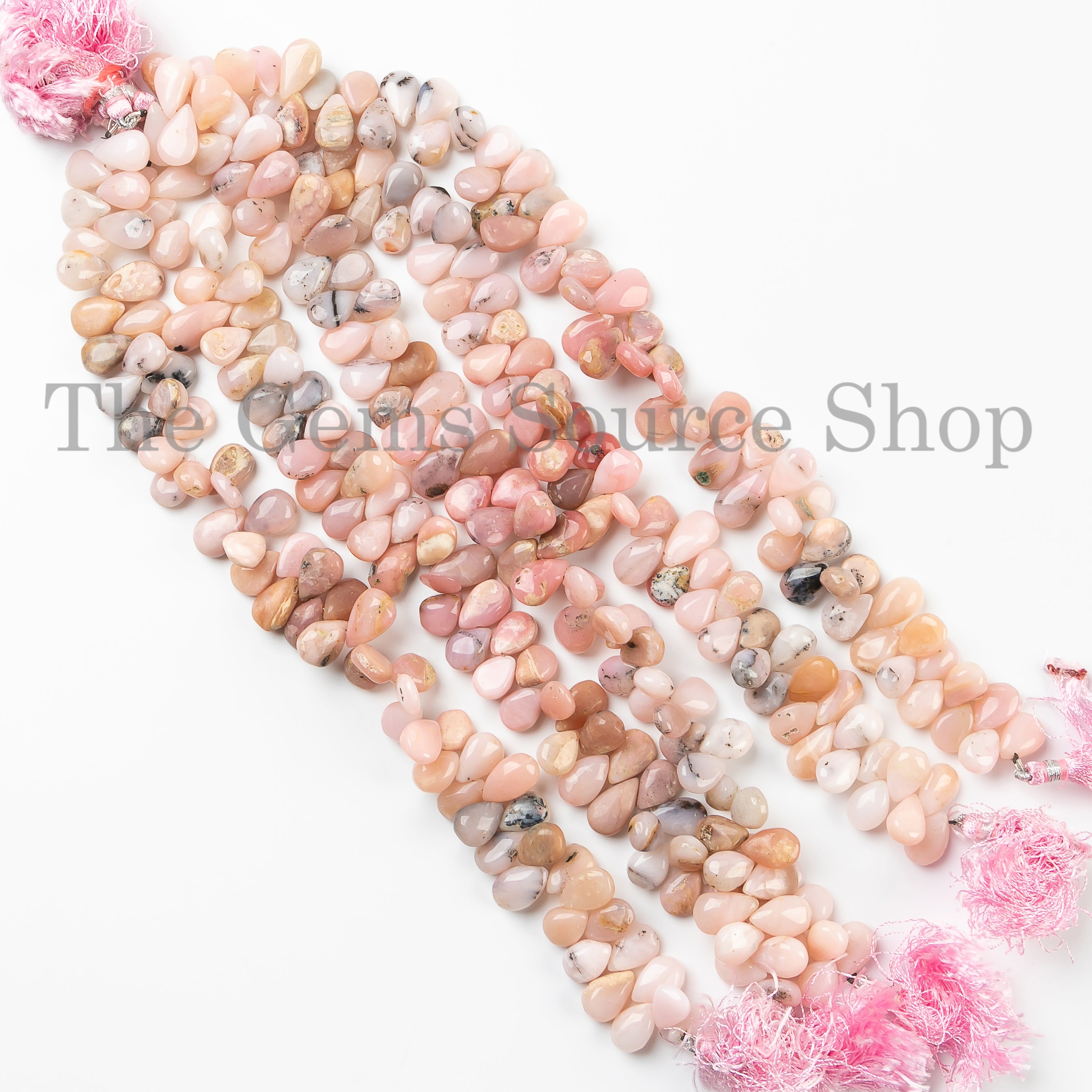 Pink Opal Beads, Pink Opal Smooth Beads, Pink Opal Pear Shape Beads, Pink Opal Gemstone Beads