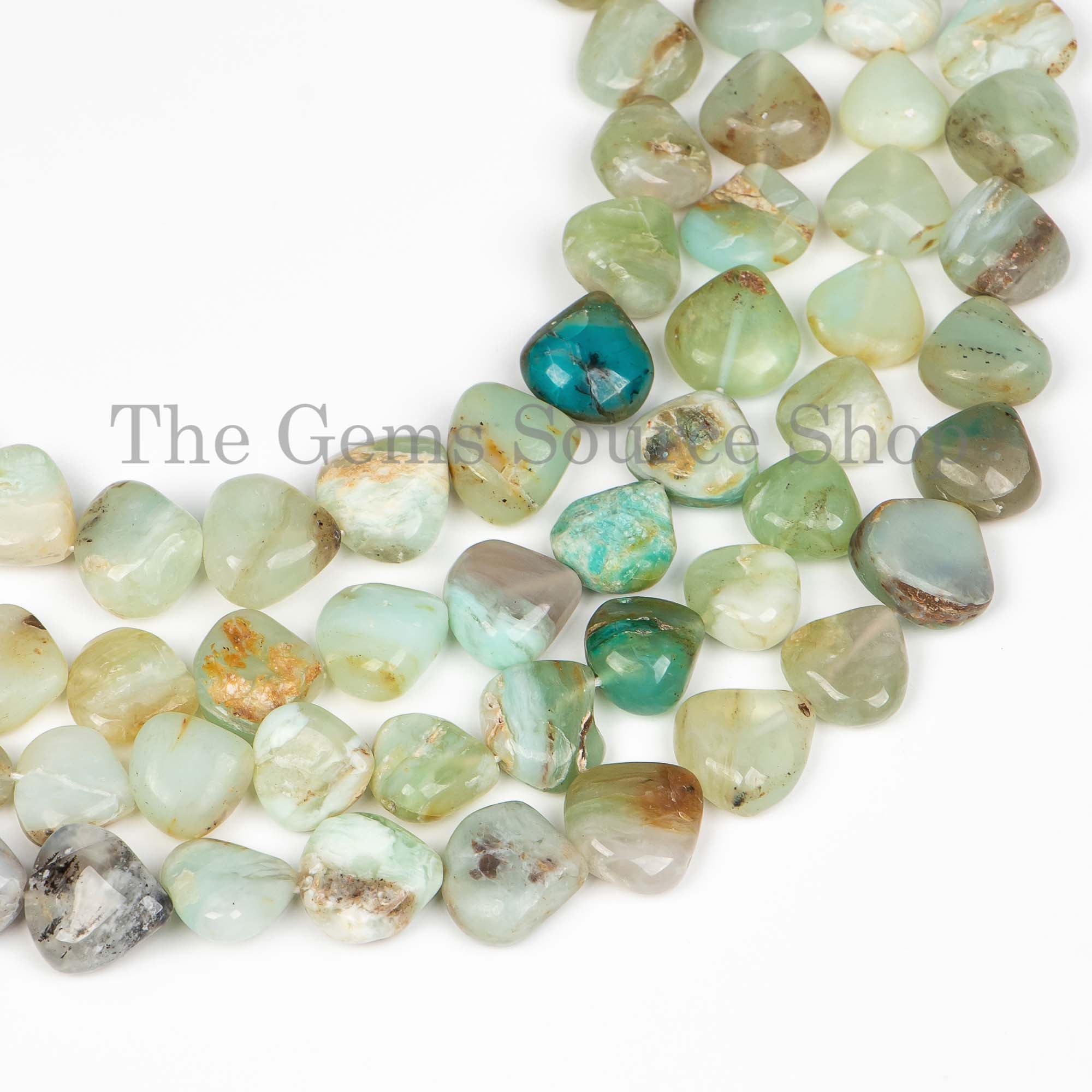 Peru Opal Smooth Beads, Peru Opal Heart Shape Beads, Peru Opal Gemstone, Wholesale Beads For Jewelry