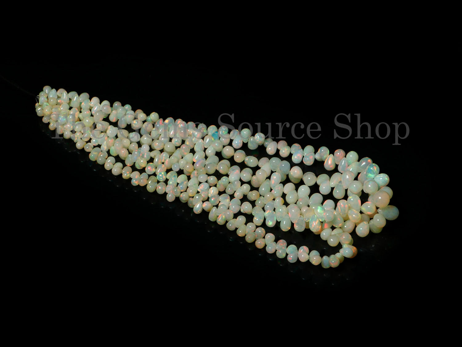 Ethiopian Opal Smooth Drop Shape Gemstone Beads