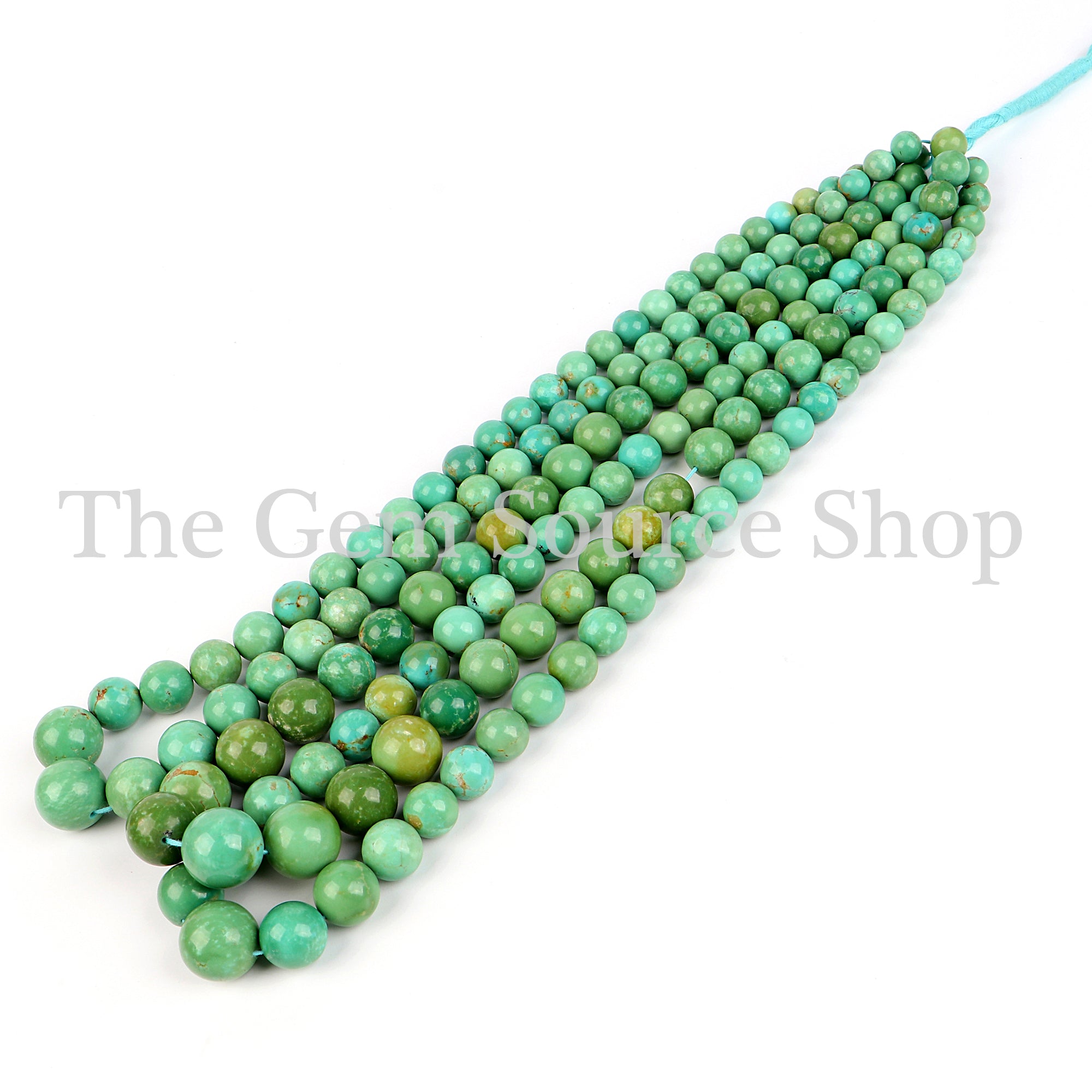 Arizona Turquoise Smooth Round Shape Beads TGS-2256
