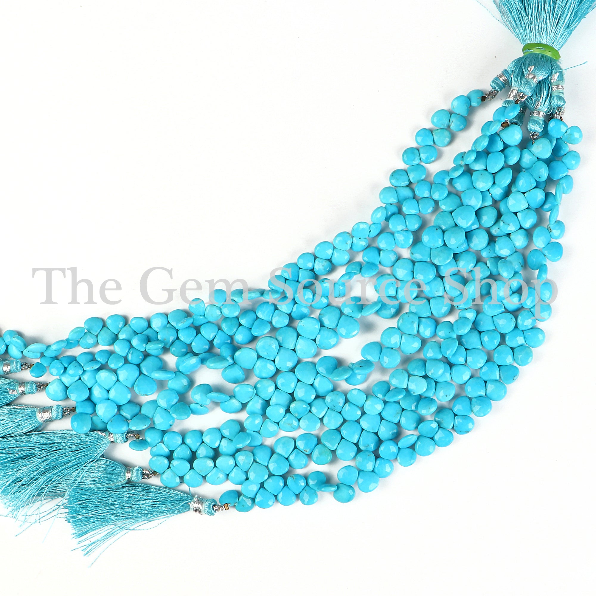 Heart Shape Turquoise Beads