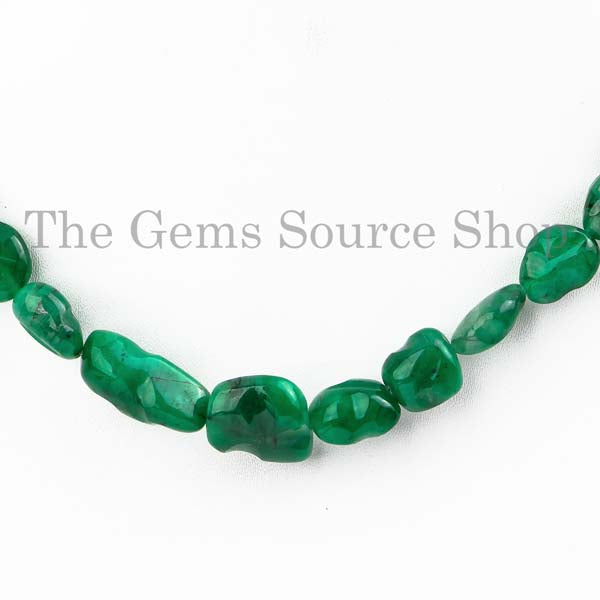 Emerald Nuggets Necklace, Gemstone Necklace, Nugget Necklace, Gift Jewelry, Birthday Gift
