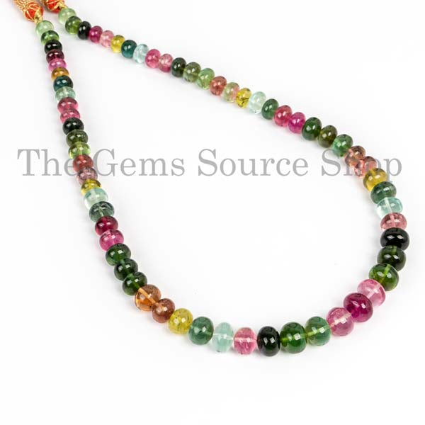Gemstone Rondelle Beaded Necklace
