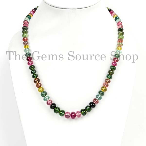 Multi Tourmaline Dainty Necklace