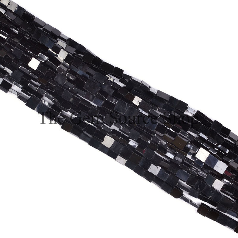 Black Spinel Plain Smooth long square Beads, Black Spinel square Beads,Black Spinel Plain Beads,Black Spinel Smooth Beads,Black Spinel Beads