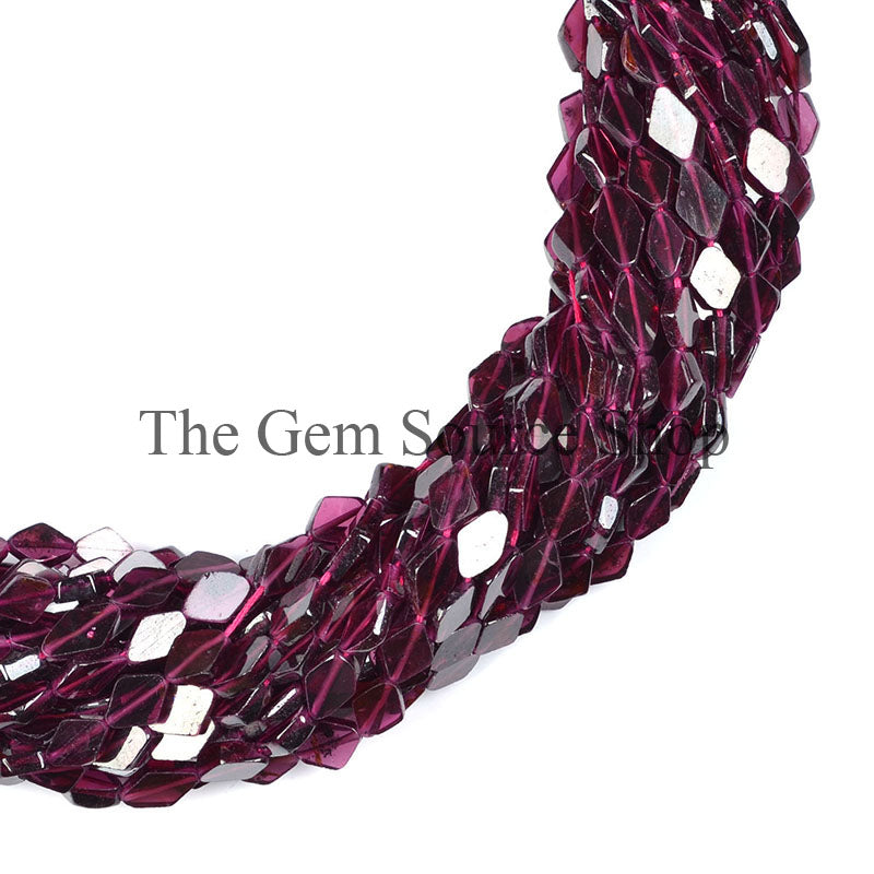 5X8-6X9 MM Garnet Smooth Flat Kite Shape Gemstone Beads TGS-0091