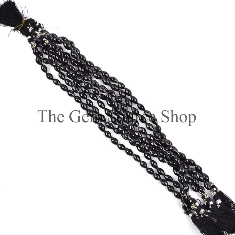 Black Spinel Beads, Black Spinel Barrel Shape Beads, Black Spinel Faceted Beads, Black Spinel Gemstone Beads