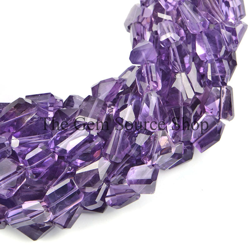 Purple Amethyst Beads, Amethyst Nugget Shape Beads, Amethyst Faceted Beads, Purple Amethyst Gemstone Beads
